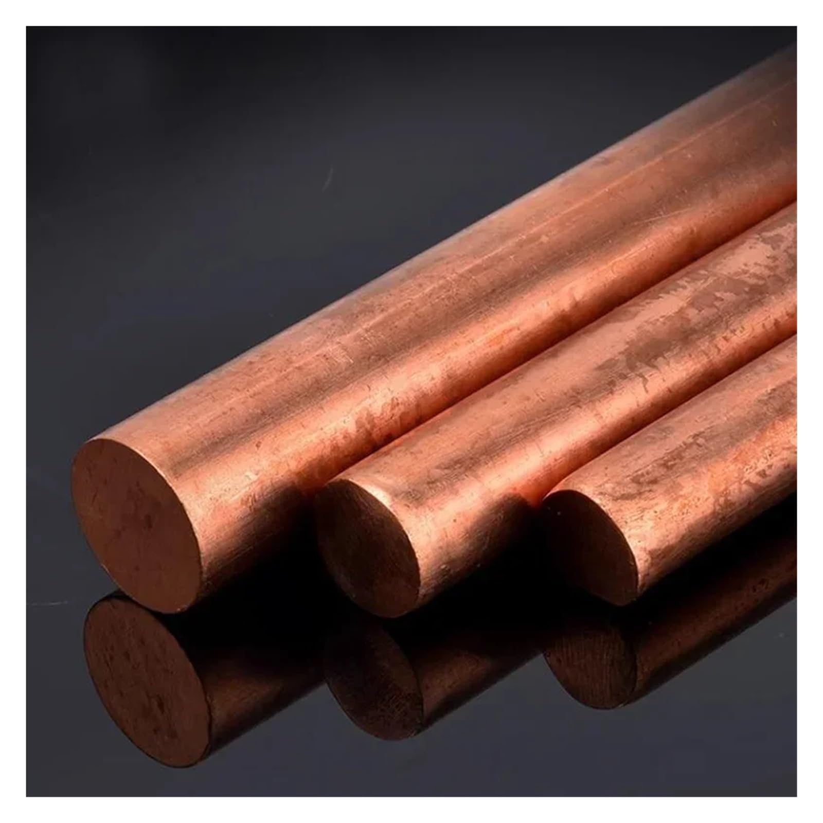 Messingstäbe Kupfer-Rundstab 2 mm 3,0 4 5 6 7 8 10 12 15 20 22 23, 25 26 28 30 40 50(200mm,5mm 10pcs)