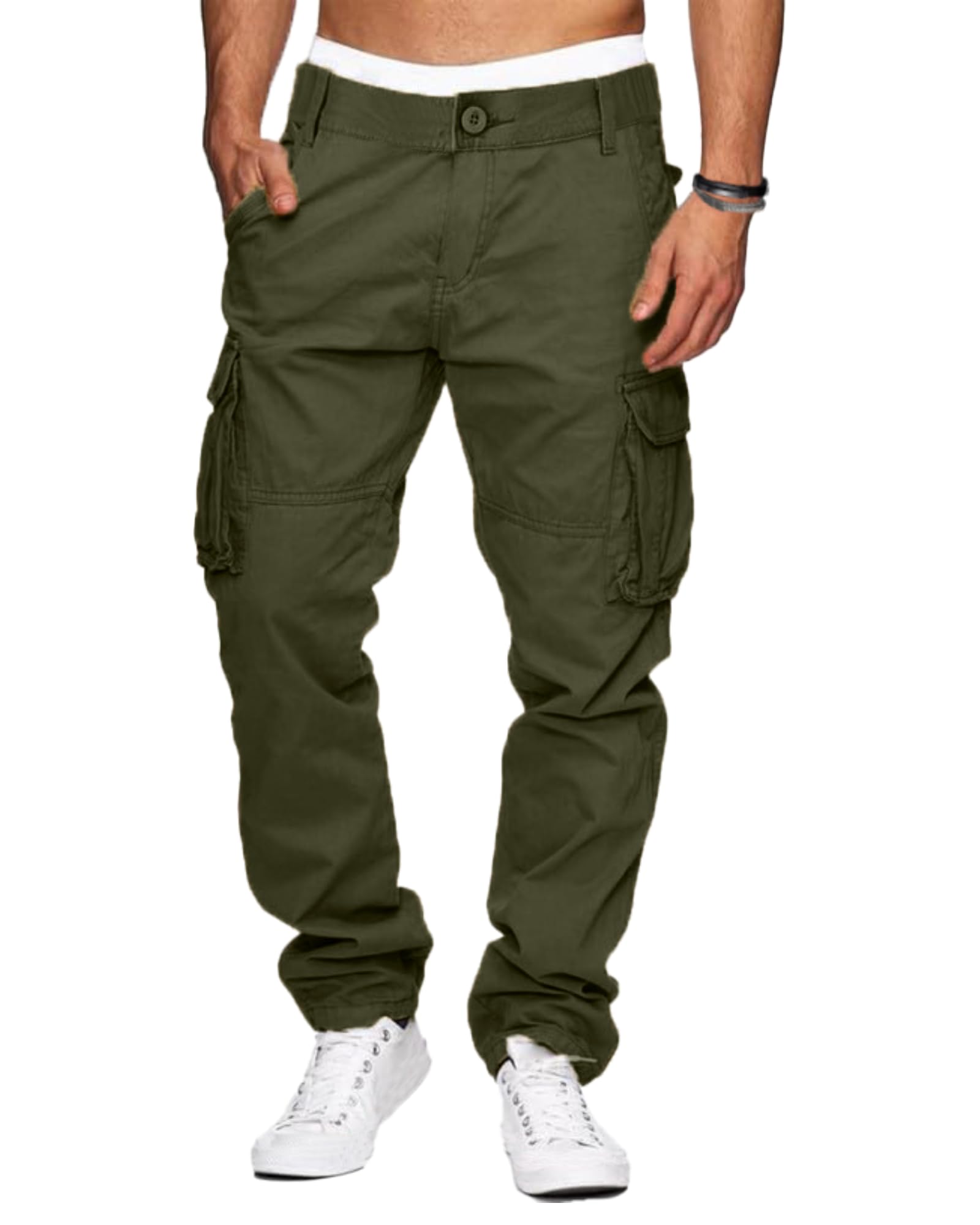 YAOHUOLE Cargohosen Herren Freizeit Herren Hose Lang Cargohose Herren Baggy Herren Chino Hose Cargo Herren