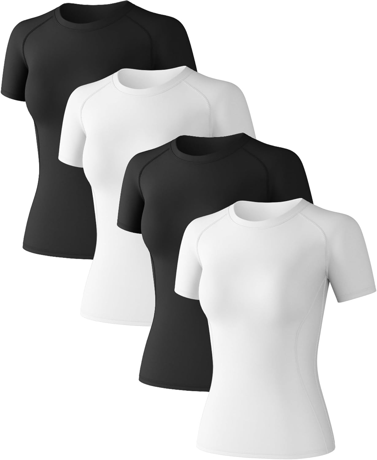 Women’s Short Sleeve Compression Shirts Athletic T-Shirts Workout Tops for Gym Yoga Running Women’s Short Sleeve Compression Shirts Athletic T-Shirts Workout Tops for Gym Yoga Running