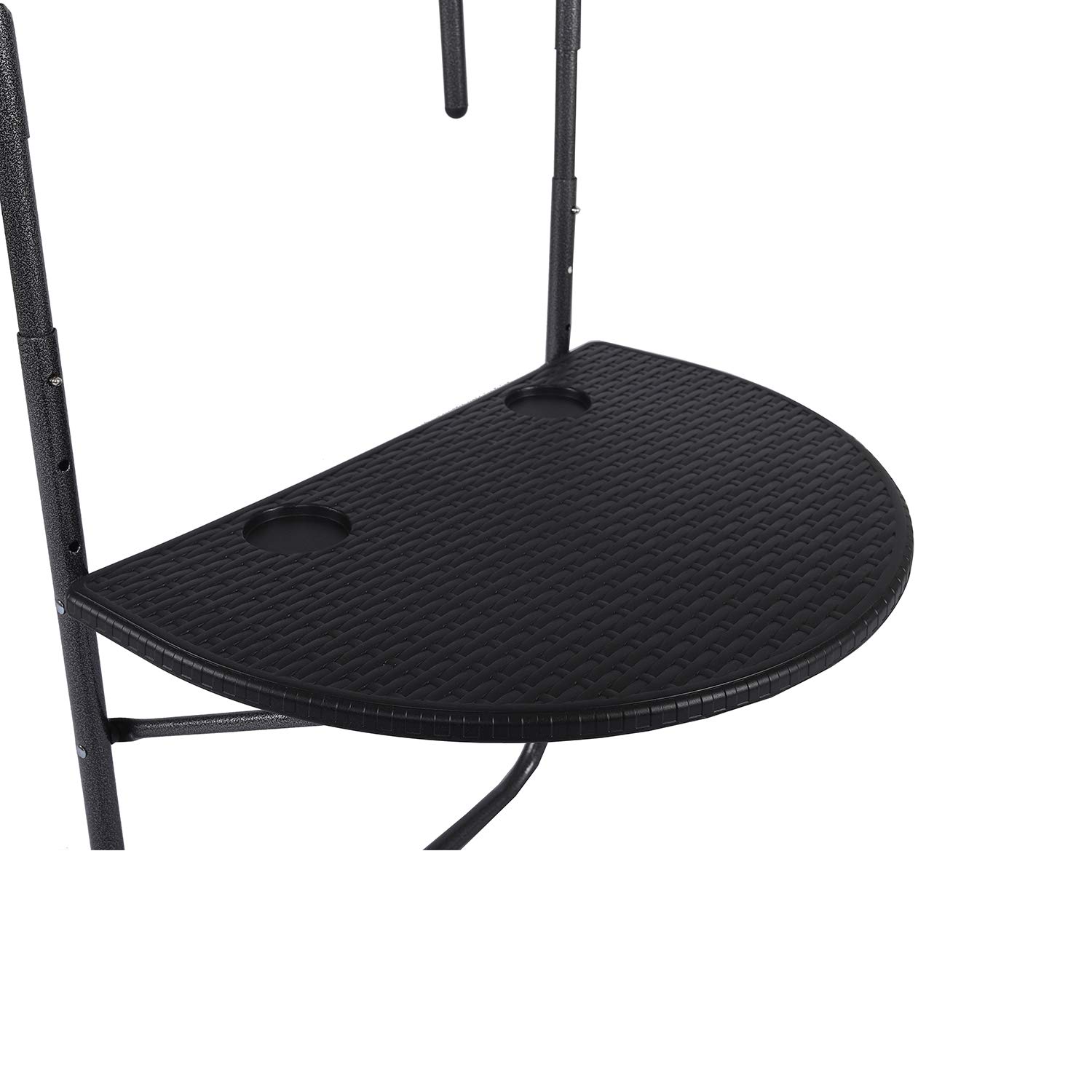 Sparmeile Table d'appoint Suspendue pour Balcon Noir