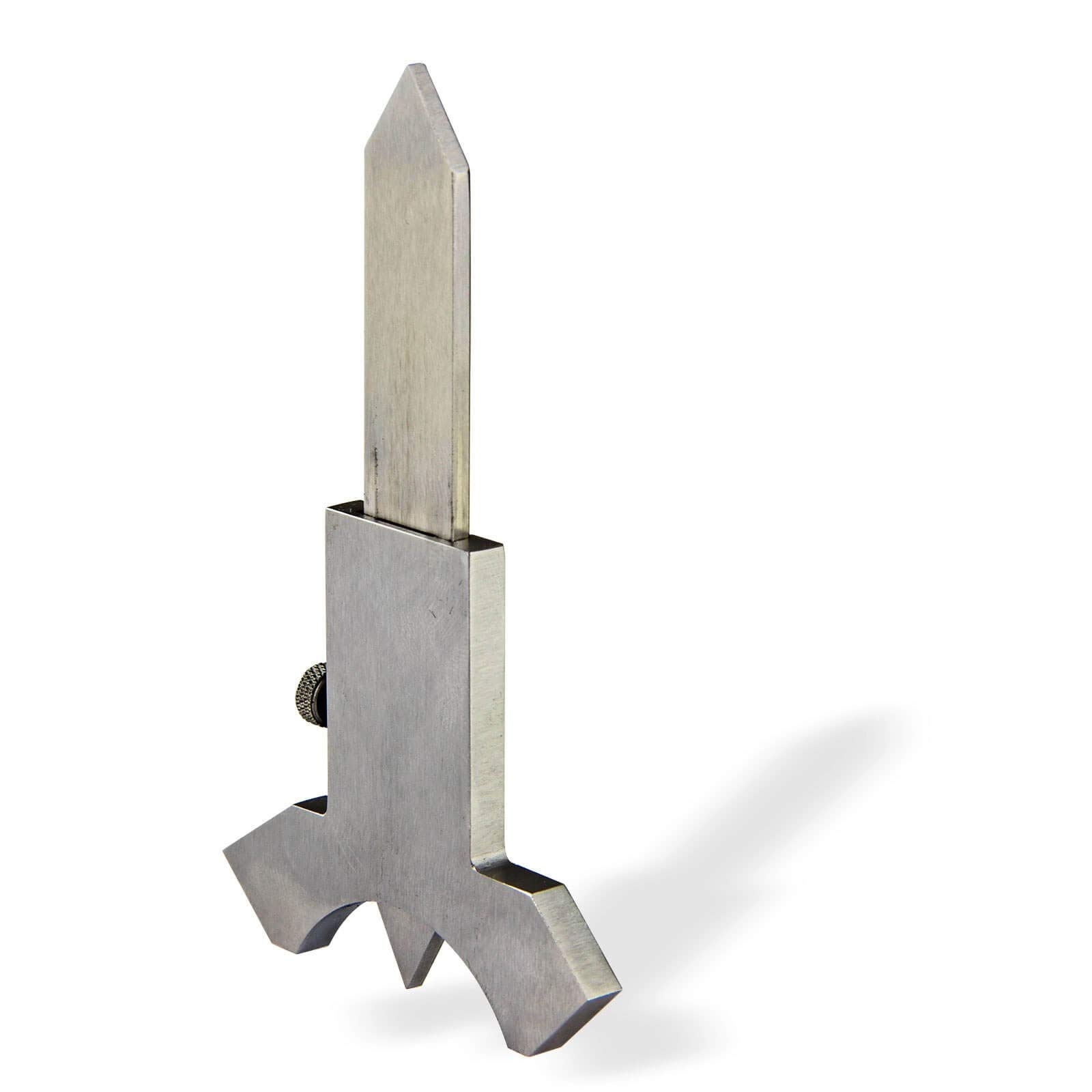 DEMA Schweißnahtlehre Schweißnahtmessschieber 20 mm für Kehlnähte aus Werkzeugstahl - Präzise, Robust, Langlebig für Werkstatt, Handwerk, Metall