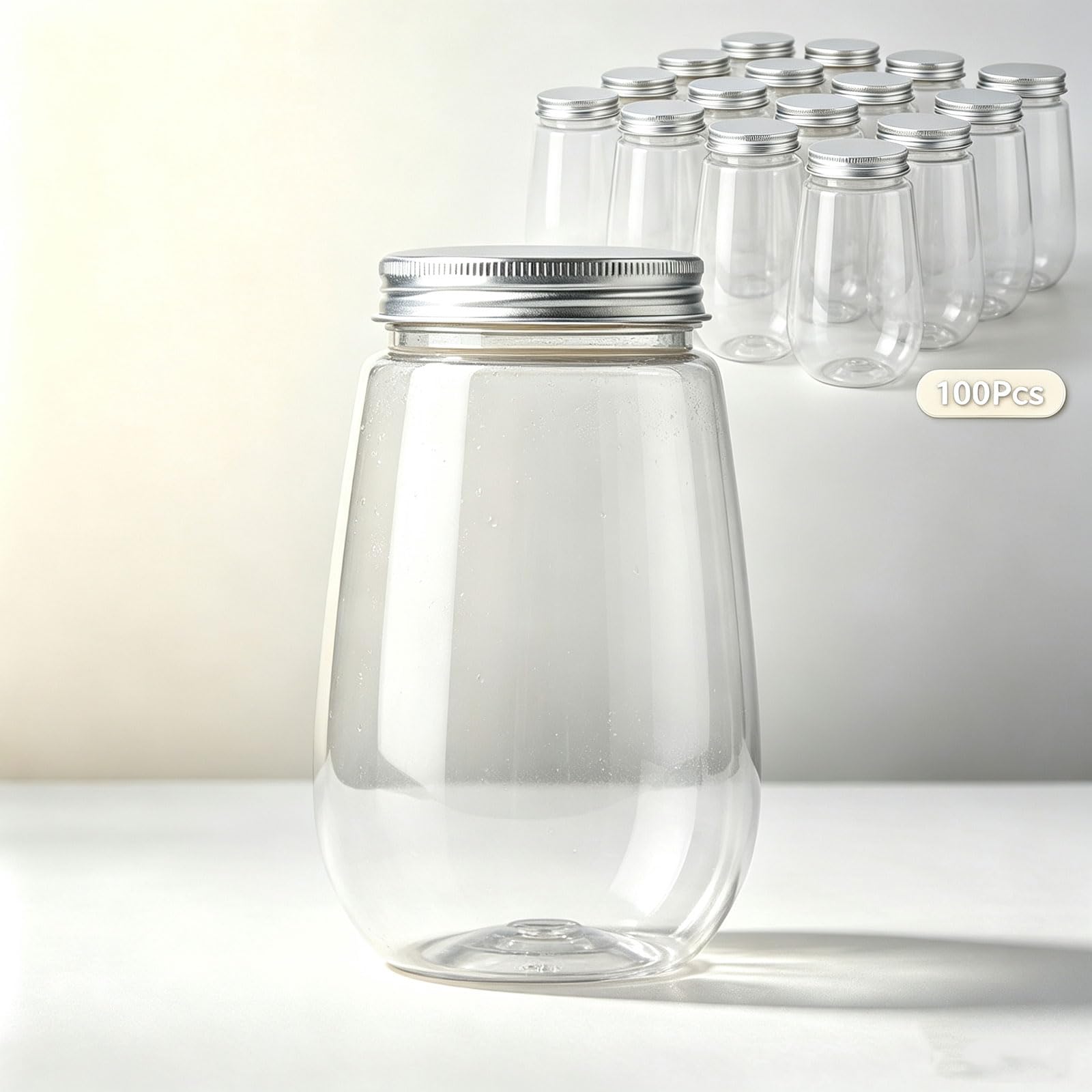 BXZAY 100pcs PET Manual can sealer cups,500ml