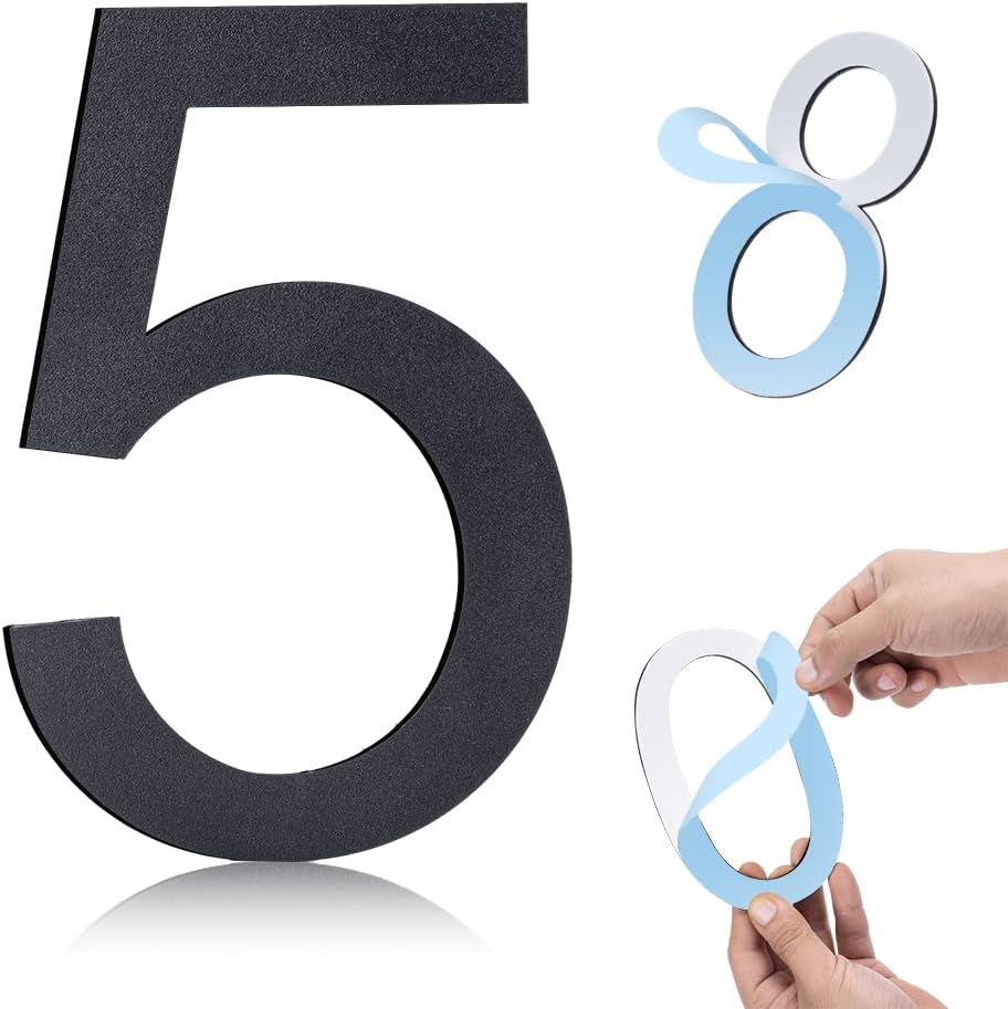 6 Inch Selfadhesive House Numbers,Stainless Steel House