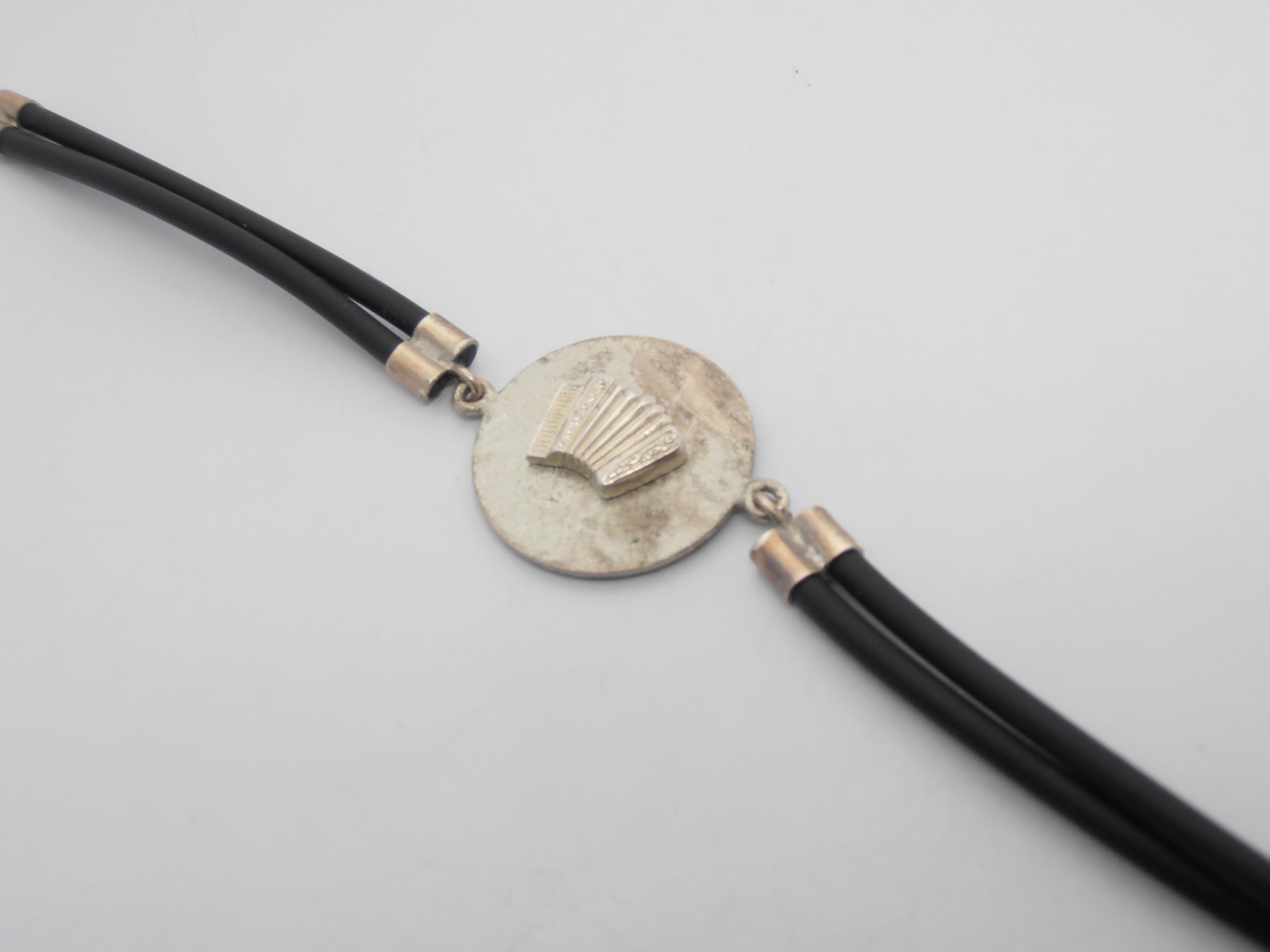 Fisarmonica : Braccialetto in Argento 925 con Strumento Musicale - Bracciale Musicista - Musica