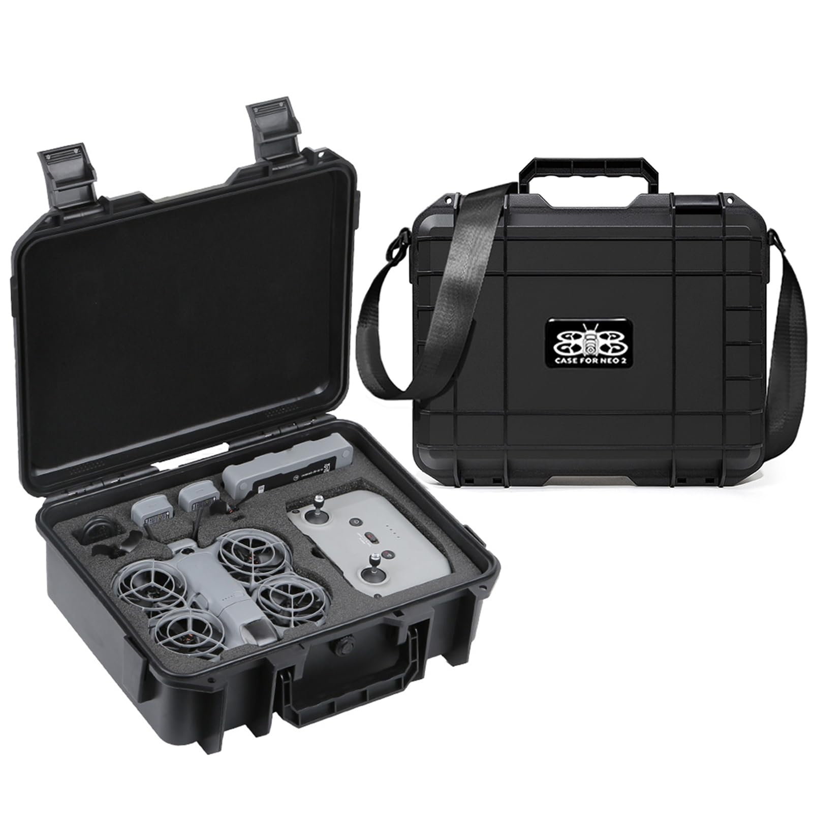STARTRC Neo 2 Valise Rigide étanche Pour DJI Neo 2 Fly More Combo Accessoires Pour Manette RC-N/RC2 [valise Uniquement