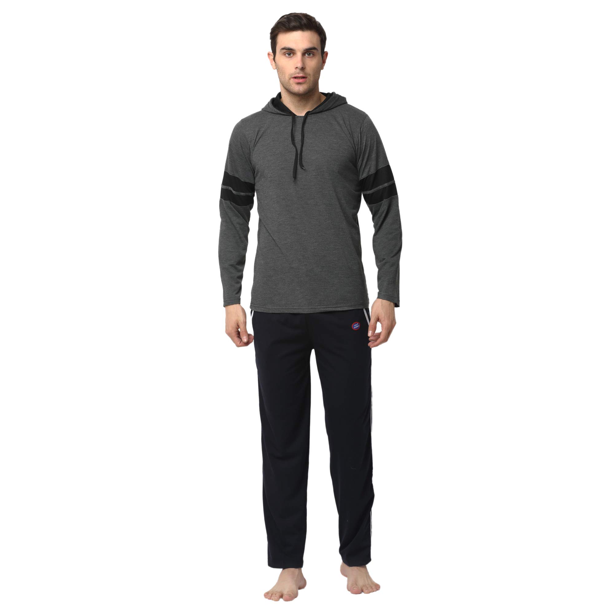 mack jonney Men's Cotton Solid Relaxed Night Suit-picture-45