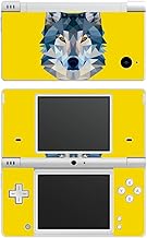 'Disagu SF de M-7194 _ 776 Diseño Skin para Nintendo DSi – Diseño Wolf geométrico Amarillo Transparente
