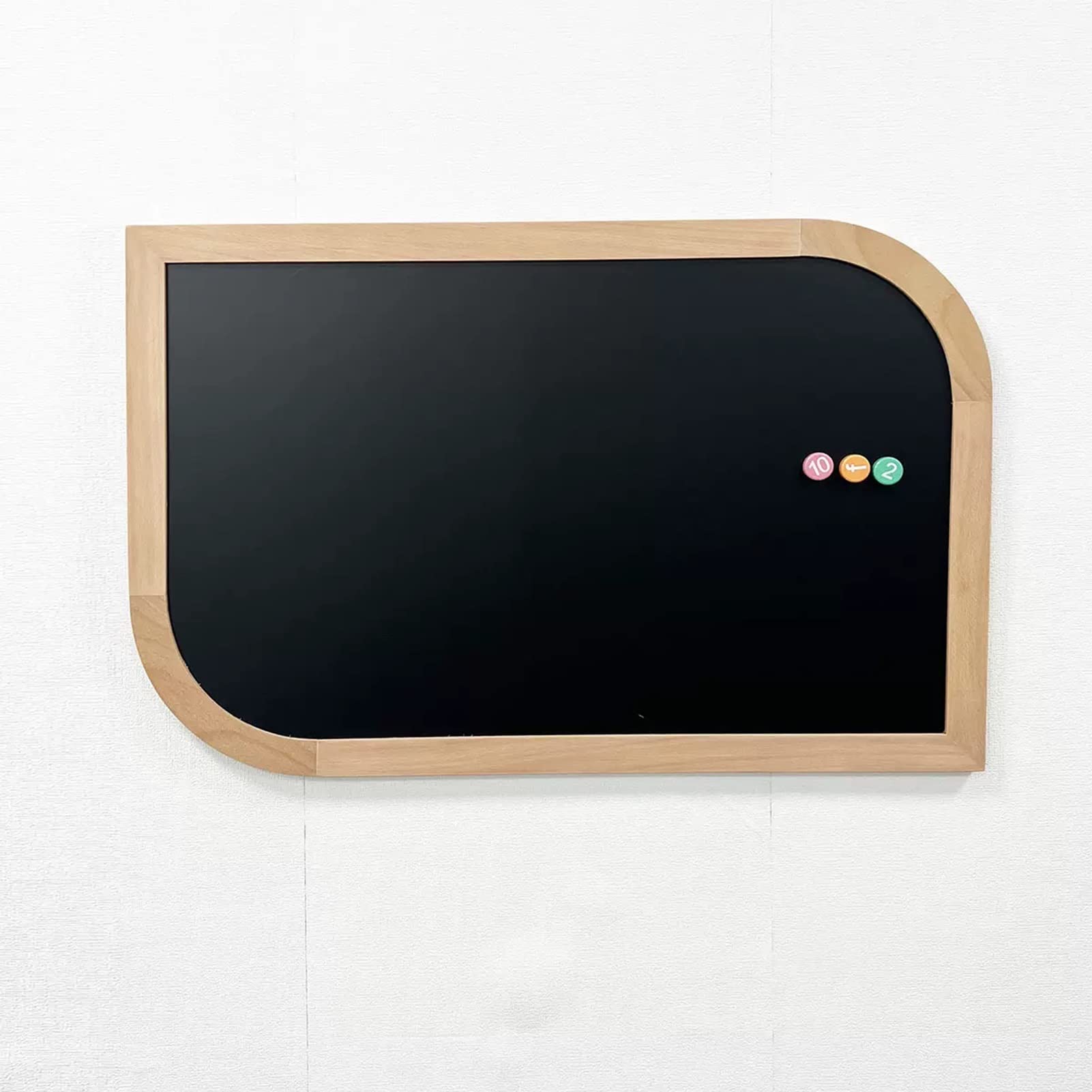 Letrero De Pizarra Montado En La Pared con Marco De Madera De Haya Curvada, 23.6 X 35.4 Pulgadas, para Decoración De La Cocina del Hogar, Bodas, Menús De Restaurantes