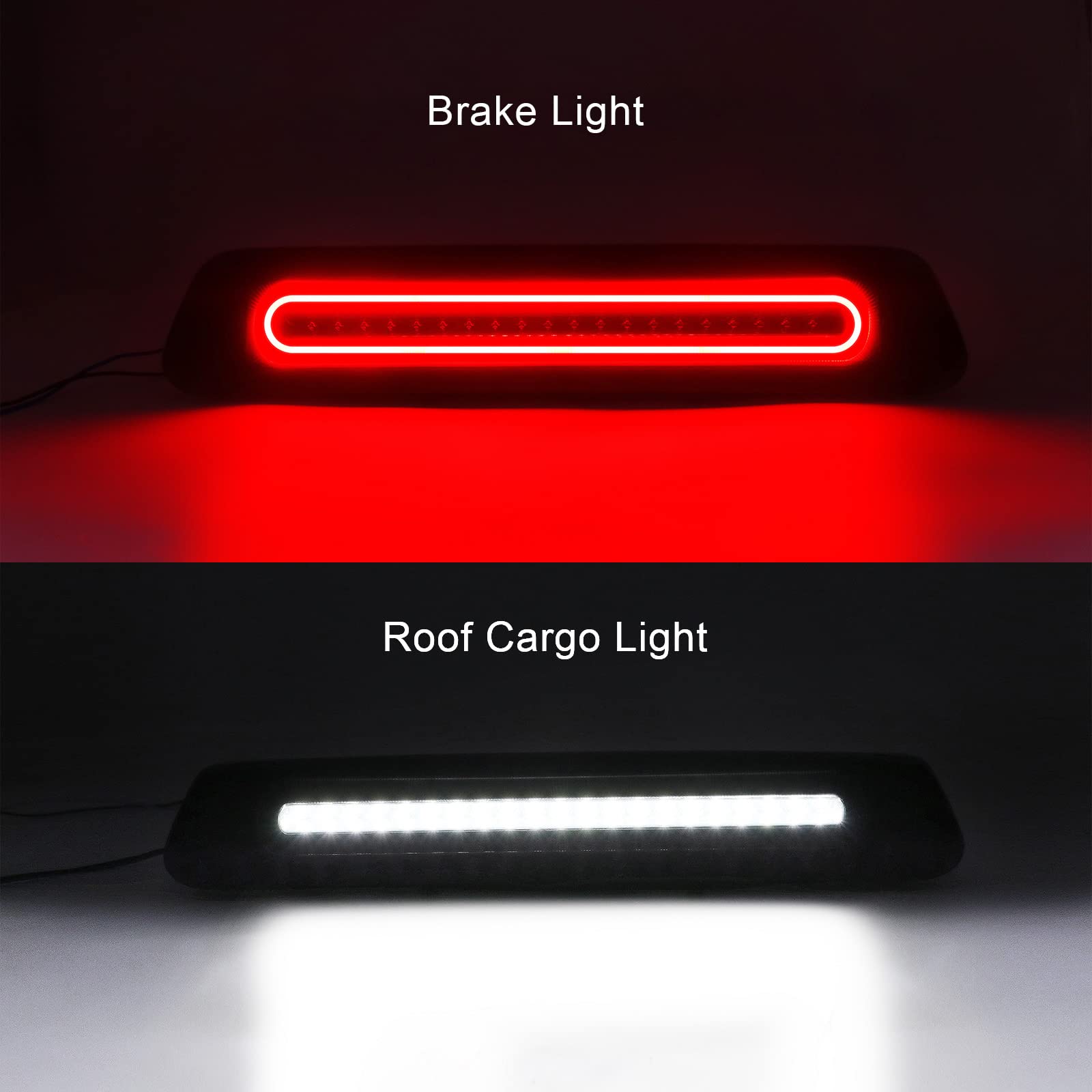 For 07-10 Ford Explorer Sport Trac 04-08 F150 LED 3rd Third Brake Light Red Lens