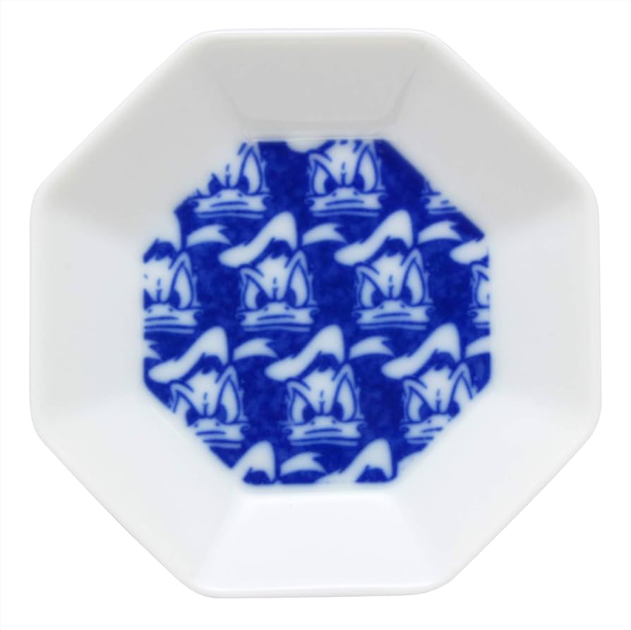 Amazon｜三郷陶器 ディズニー 小粋染付 豆皿(ドナルド) 3230-104｜小皿