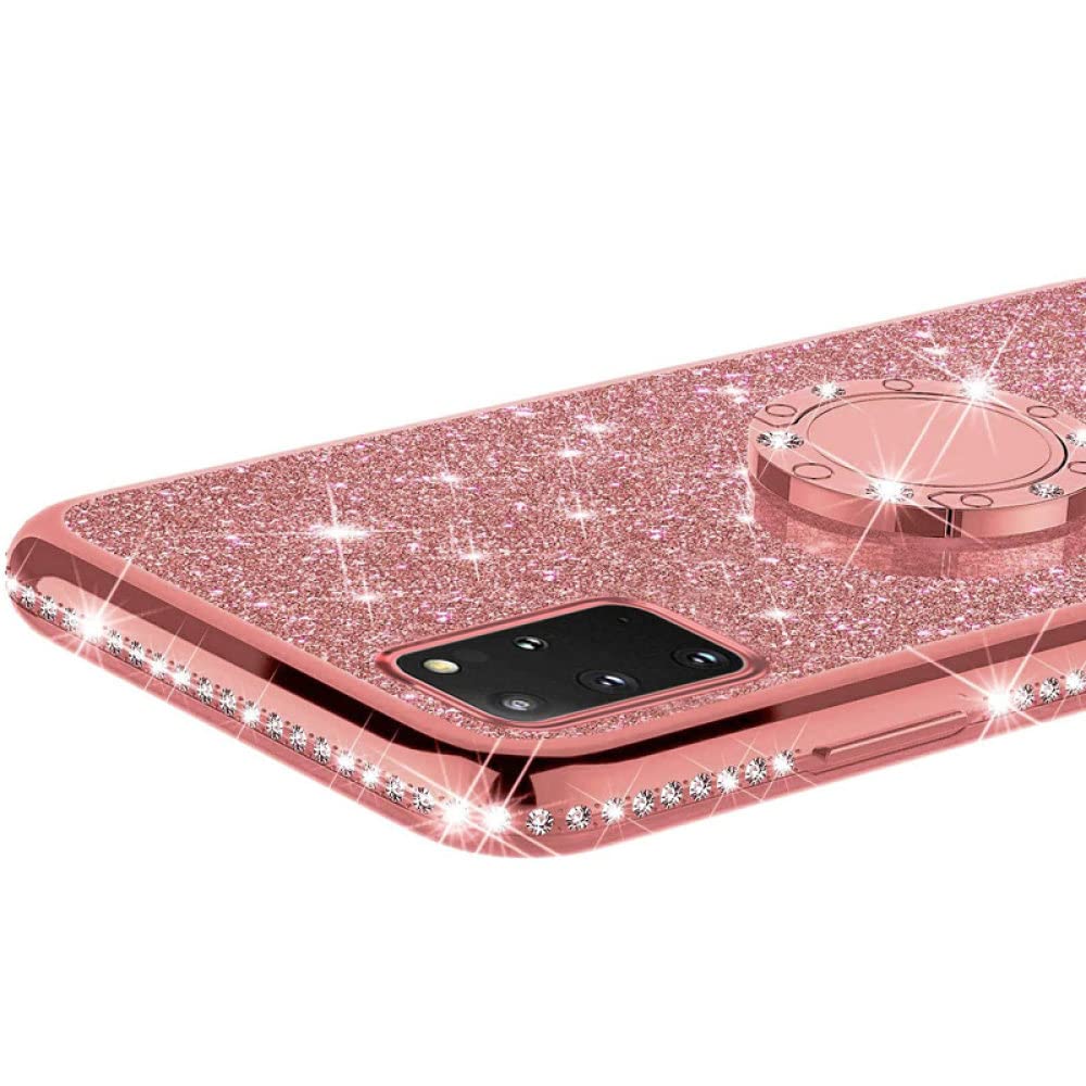 Per IPhone 13 Pro Custodia Per Telefono In TPU Elettrolitico In Rilievo Con Carta Glitterata A Forma - Foto 6