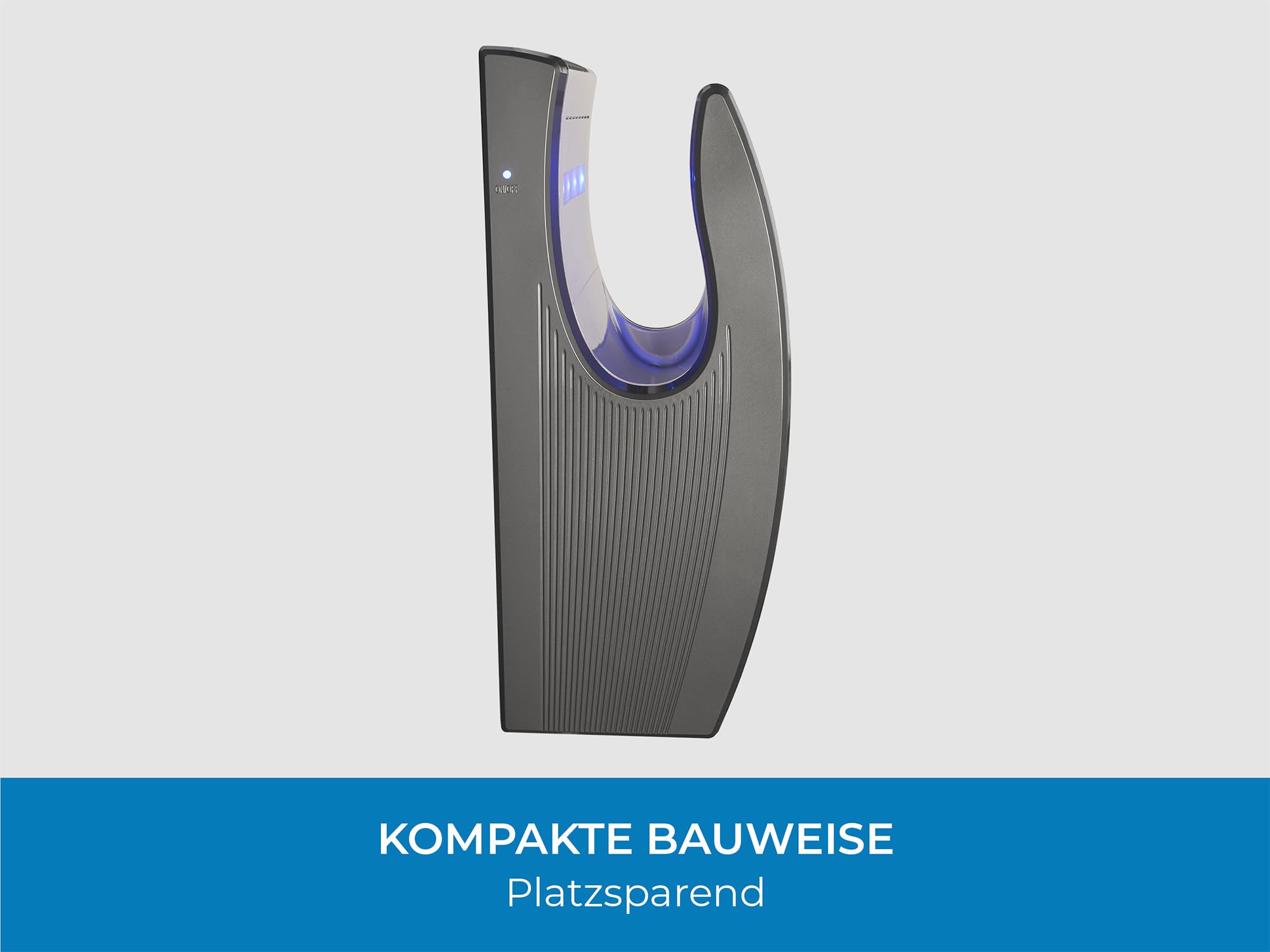 Bremmer Power Blade Händetrockner, gebürsteter Stahl