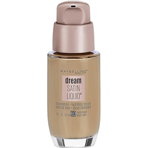 Maybelline New York Dream Satin Liquid Foundation (Dream Liquid Mousse Foundation), Sandy Beige, 1 fl. oz.