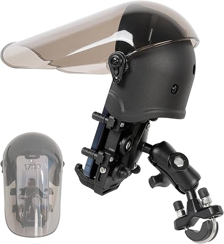 Soporte de teléfono para motocicleta con amortiguador de vibraciones, impermeable, resistente al sol, base de montaje de manillar de aleación de