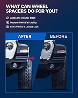 Vista 4 de KAX Espaciadores de rueda de 4 x 4 de 1 pulgada para Trail Boss 330, espaciadores de 4 lengüetas con orificio de cubo de 2.323 in de 1/2 pulgada x