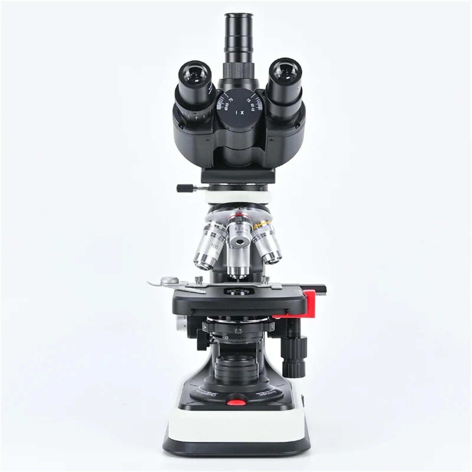 Mikroskop cyfrowy, 40X-2500X Trinokularny mikroskop biologiczny jasnego pola z diodą LED Mikroskop laboratoryjny