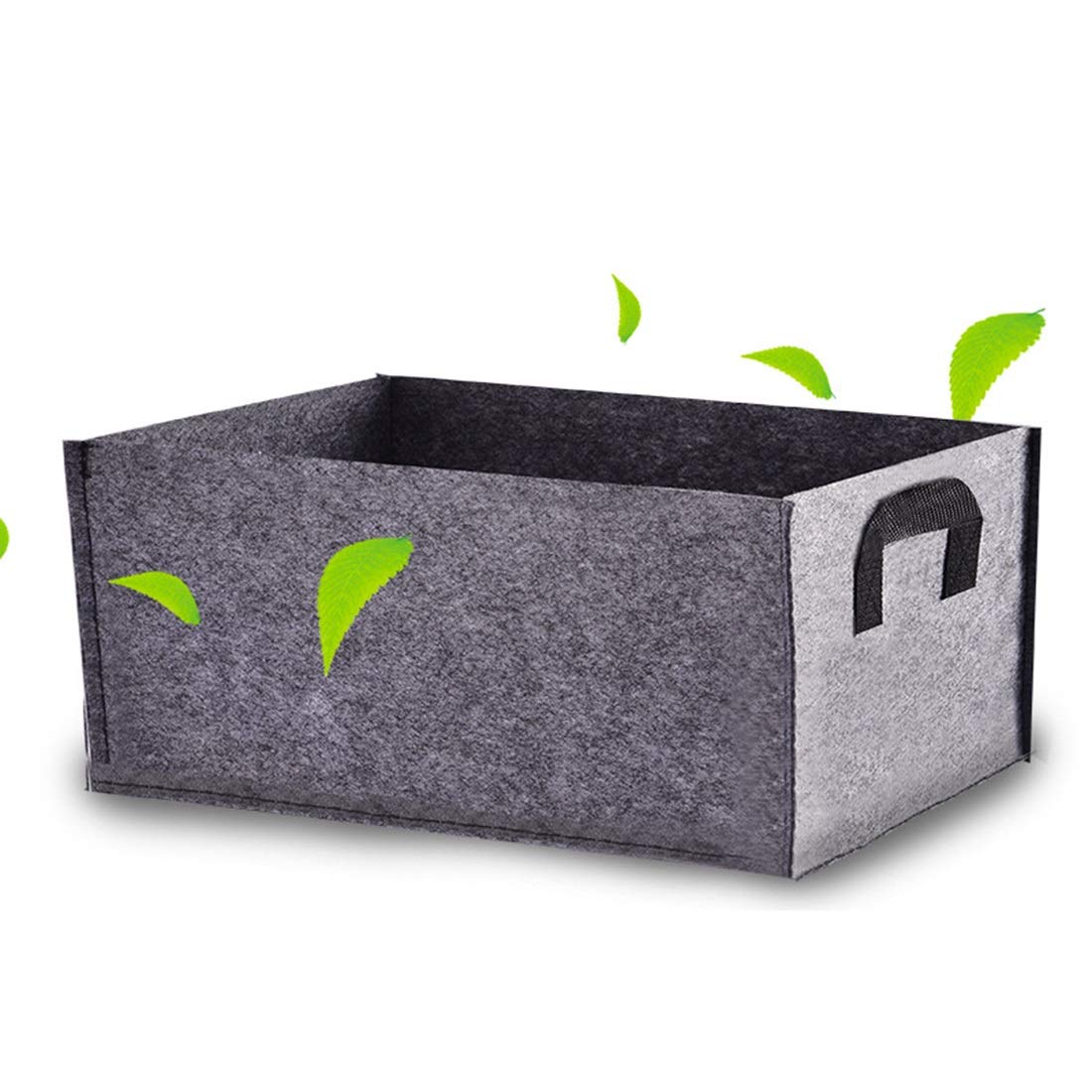Sacchi per Piante 5pcs 55x 35 cm / 45 x 30 cm / 35 x 25 cm Quadrato Giardino Fiore Cresciuto Borsa Verdura piantatura Sacchetto della piantatrice pentola per Piante Fiori Verdure