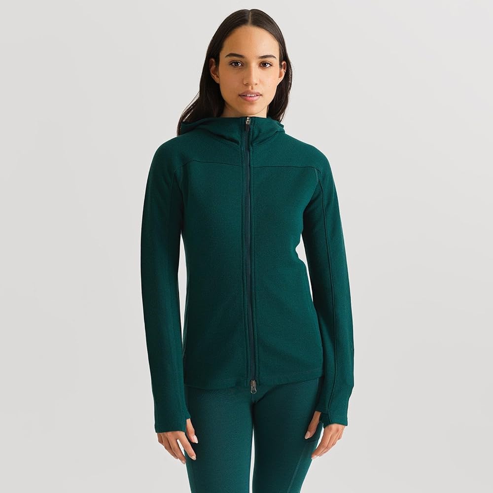IBEX Women's Merino Shak Hoodie, Evergreen, X-Small at Amazon IBEX Women's Merino Shak Hoodie, Evergreen, X-Small at Amazon