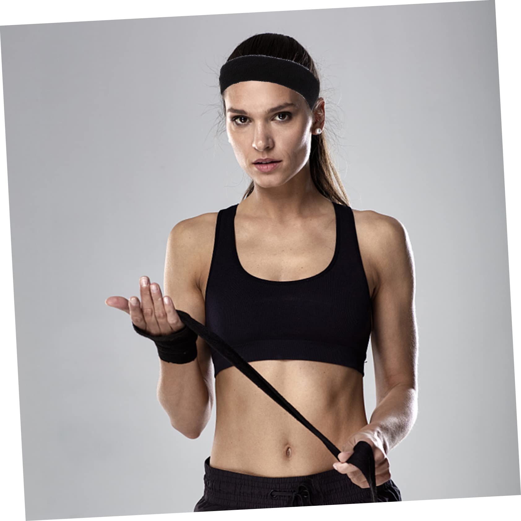 Sosoport 20piezas Diademas Deportivas Absorbentes De Sudor Bandas Elásticas para Gimnasio y Yoga Cómodas y Flexibles para Ejercicio Al Aire y Actividades Deportivas