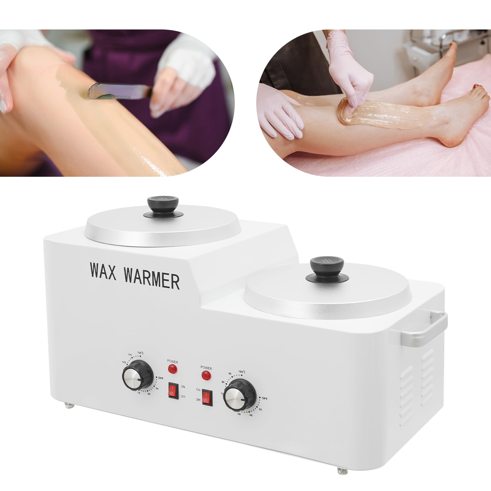 Juego de cera profesional de 9 l, calentador de cera doble, con termostato, dispositivo de depilación con cera caliente, máquina de depilación para el hogar