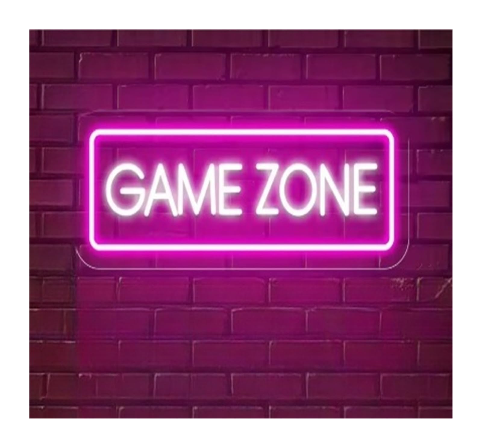 SHOUXI Sign Lamp Game Zone Neon Sign Game Park, USB Powered for Game Room Party Bar Decoration 40cmх15cm(C)