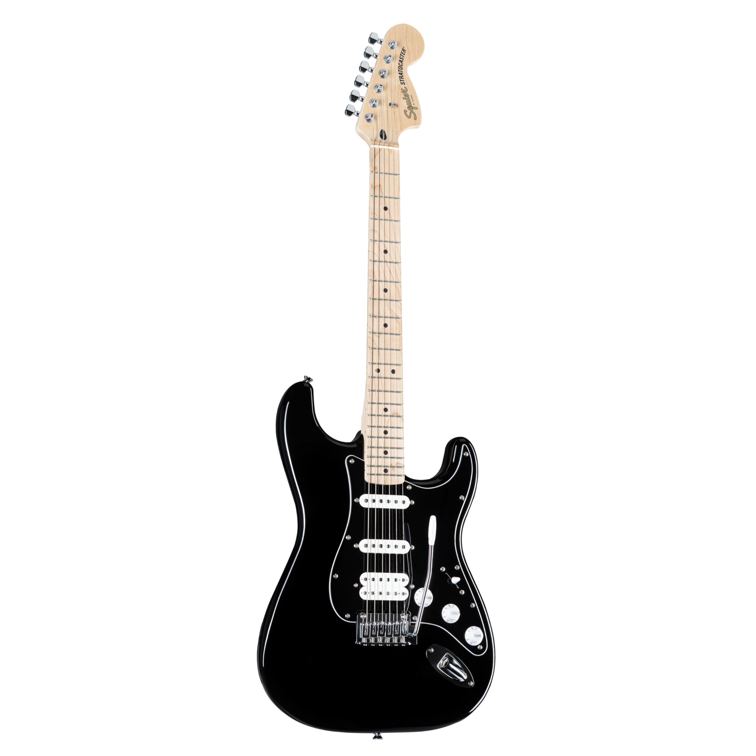 ギター fender Stratocaster black Fender Standard Stratocaster HSS Electric Guitar - Black : Amazon