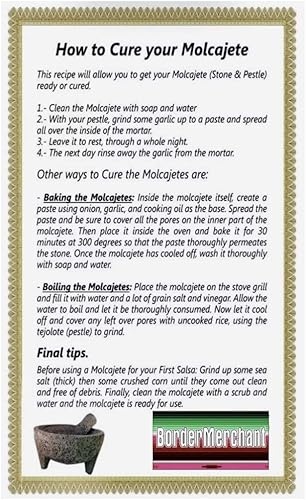 Miniatura 2 de Mortero y mortero moderno Molcajete para salsas y especias de México hecho a mano nuevo por Border Merchant