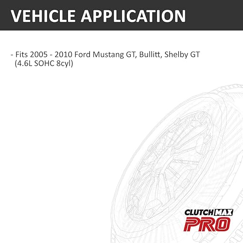 Miniatura 2 de ClutchMax PRO Performance Stage 4 - Kit de embrague con volante cromoly con cilindro esclavo compatible con Ford Mustang GT 2005-2010, Bullitt,