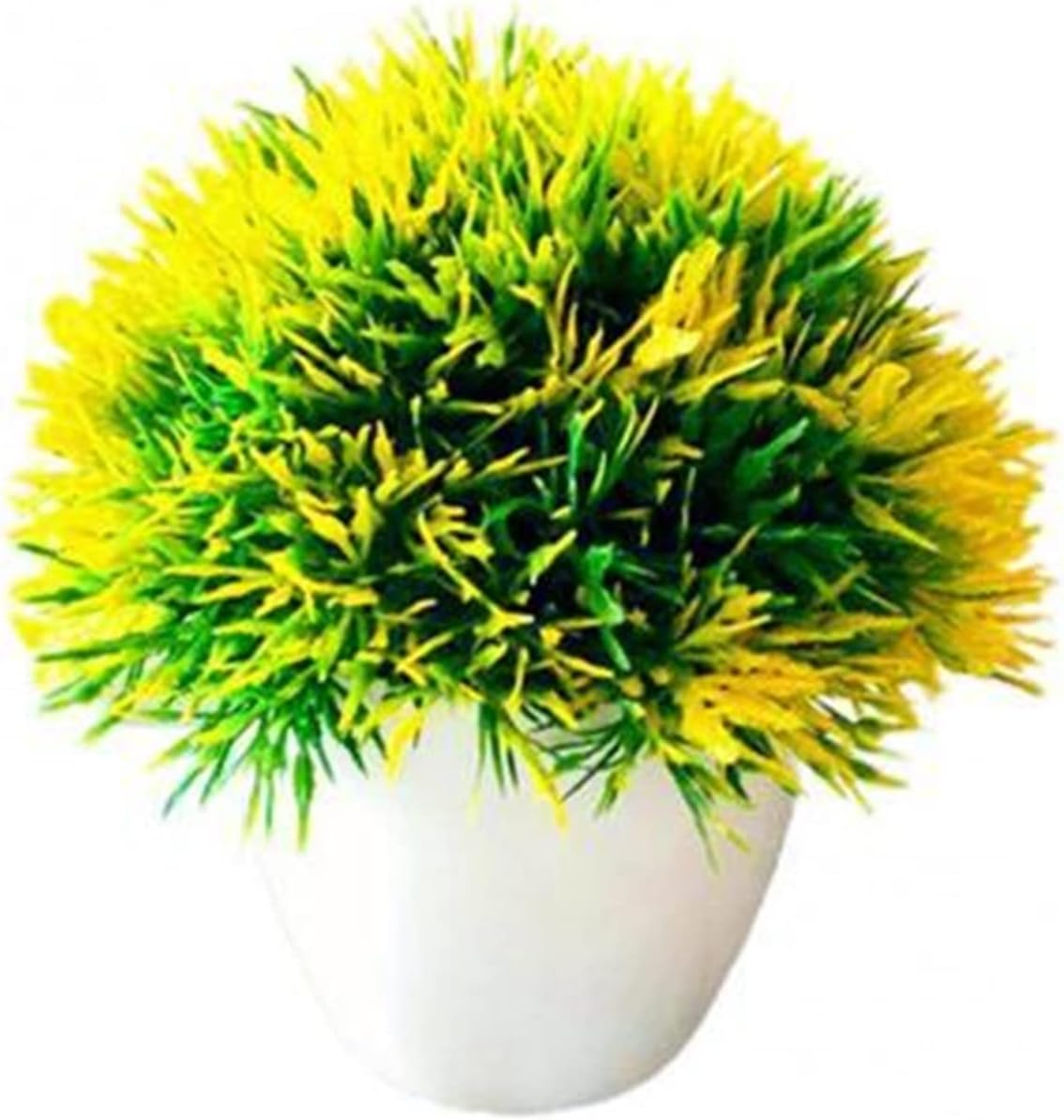 Sjhq 専門店 人工植物盆栽 小さな木の鉢植えの植物の装飾品写真小道具ホームオフィスの机の装飾模擬花鉢 アートフラワー Color Yellow Sjhq 専門店 人工植物盆栽 小さな木の鉢植えの植物の装飾品写真小道具ホームオフィスの机の装飾模擬花鉢 アートフラワー Color Yellow