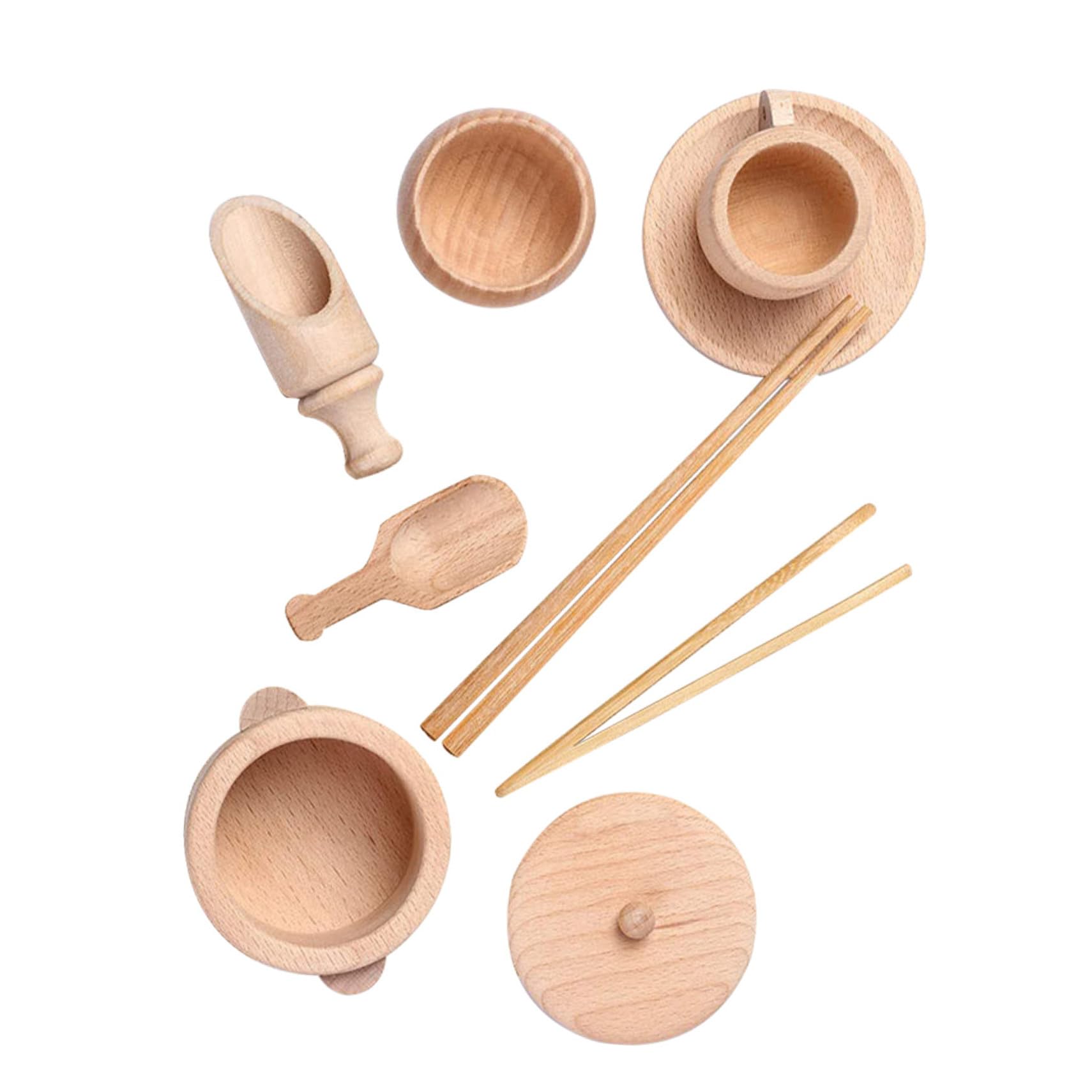 Tazzine Legno Giocattolo Set Educativo per Ragazzo Ragazza
