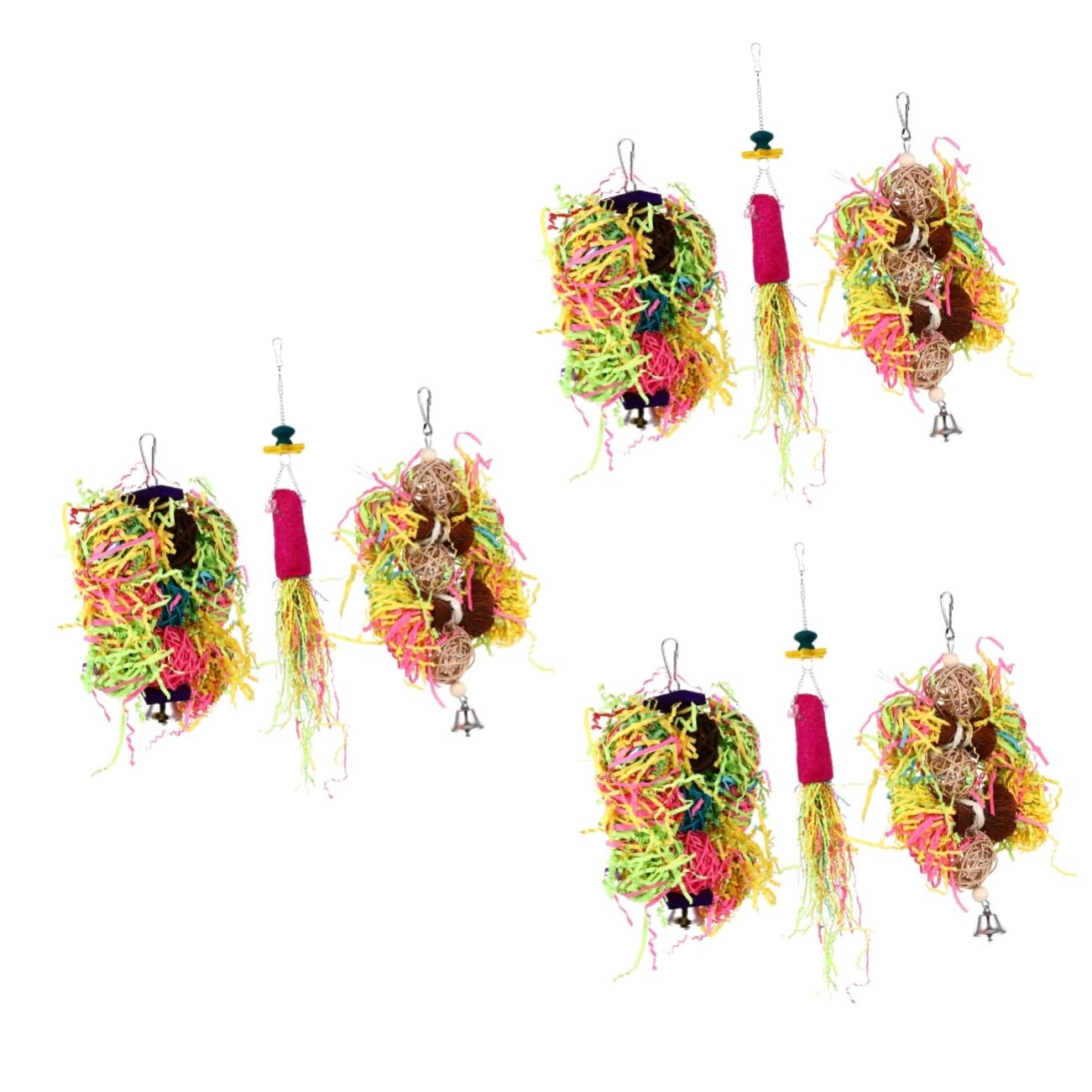 Toddmomy 9piezas Juguetes para Aves y Juguetes Colgantes para Jaulas para Entrenamiento y Entretenimiento De