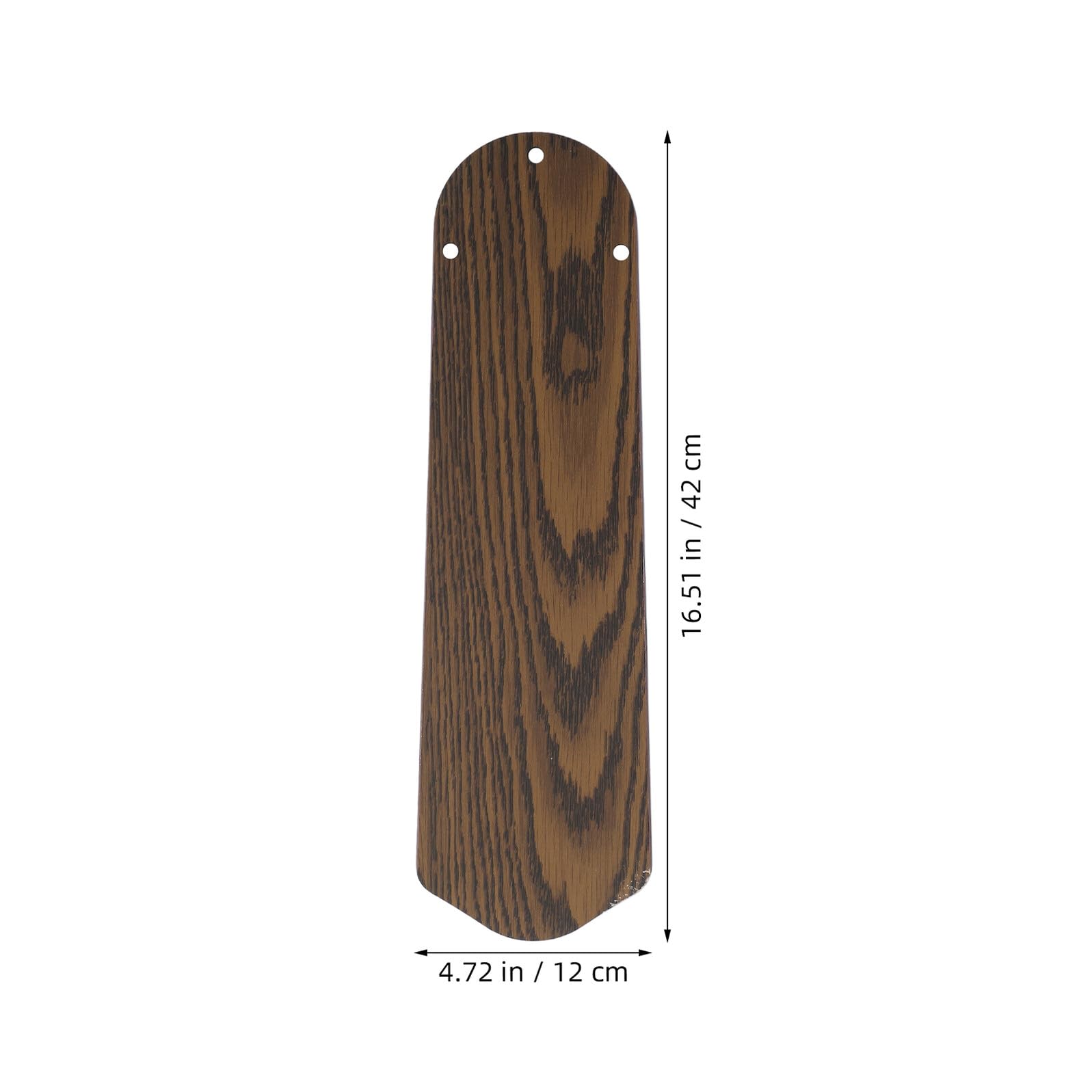 5 Piezas Aspas Mejora Fácil del Flujo de Aire de Madera Reemplazables de Ventilador de Techo Diámetro de Agujero de 8mm y Doble Cara, para Patio y Porche