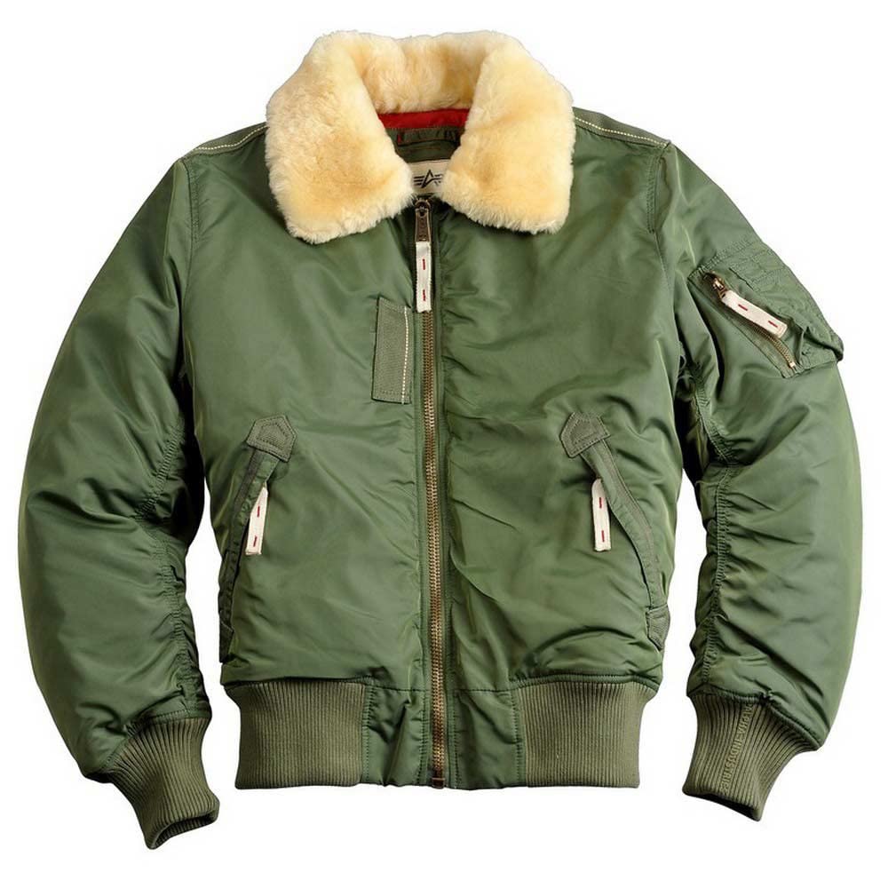Alpha Industries Injector III Flight Jacket Green, Green, M M Green