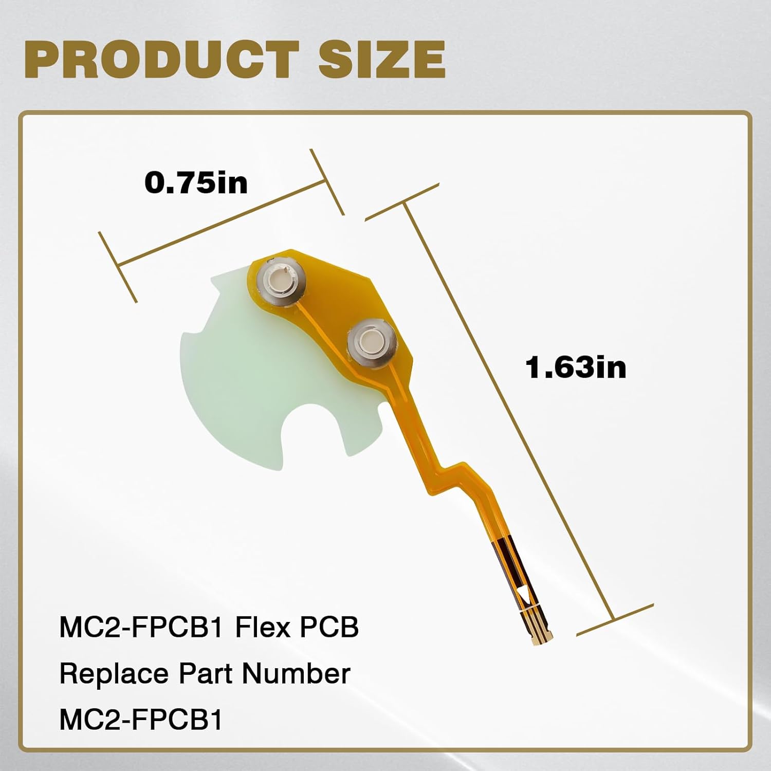 Upgrade MC2-FPCB1 Flex PCB Compatible with BW GasAlertMicroClip XT,BW GasAlertMicroClipXL/X3,Oxygen O2 Sensor MCXL-FC1