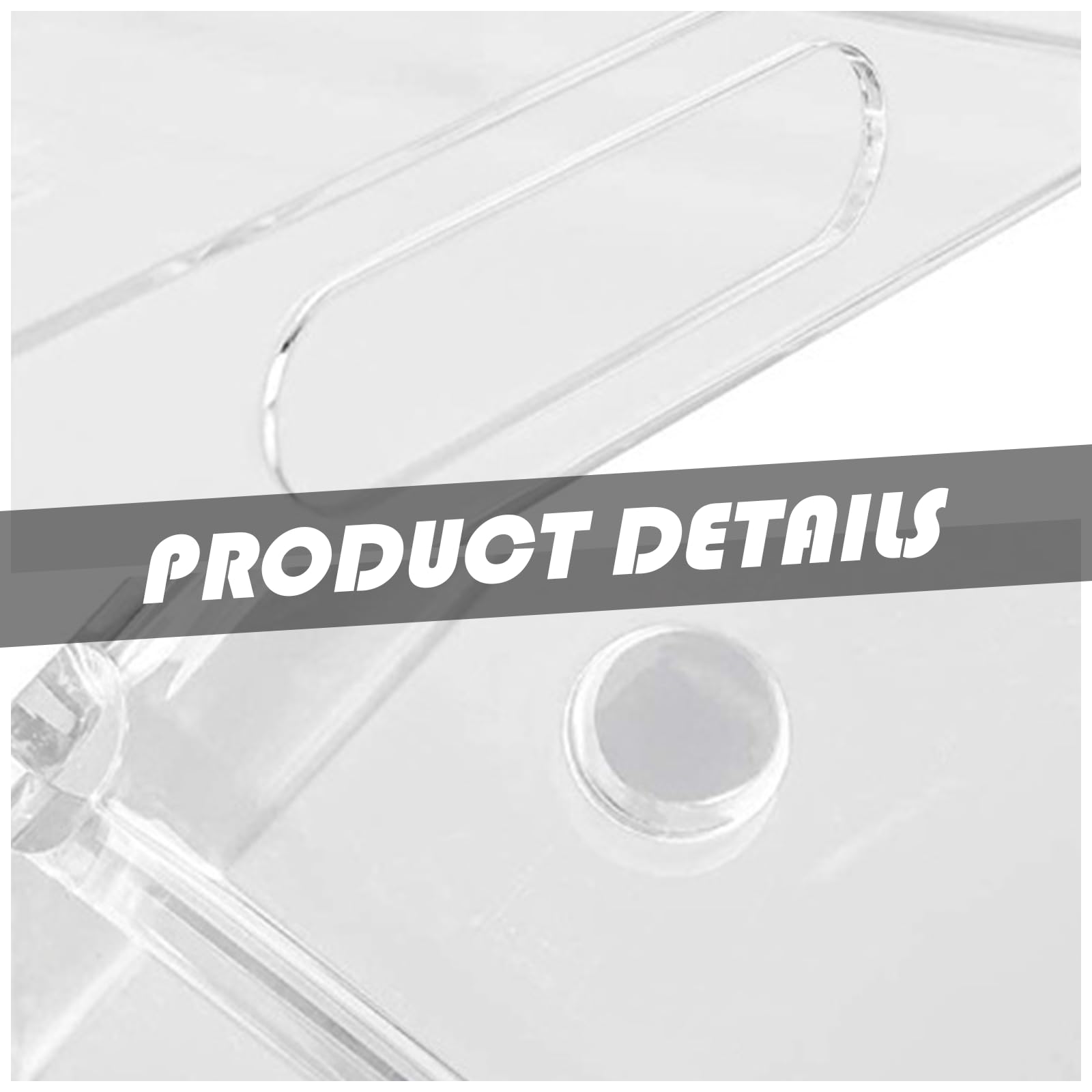Bandejas para servir con asas, 2 bandejas decorativas acrílicas transparentes para mesa de café, otomana, baño, tocador.