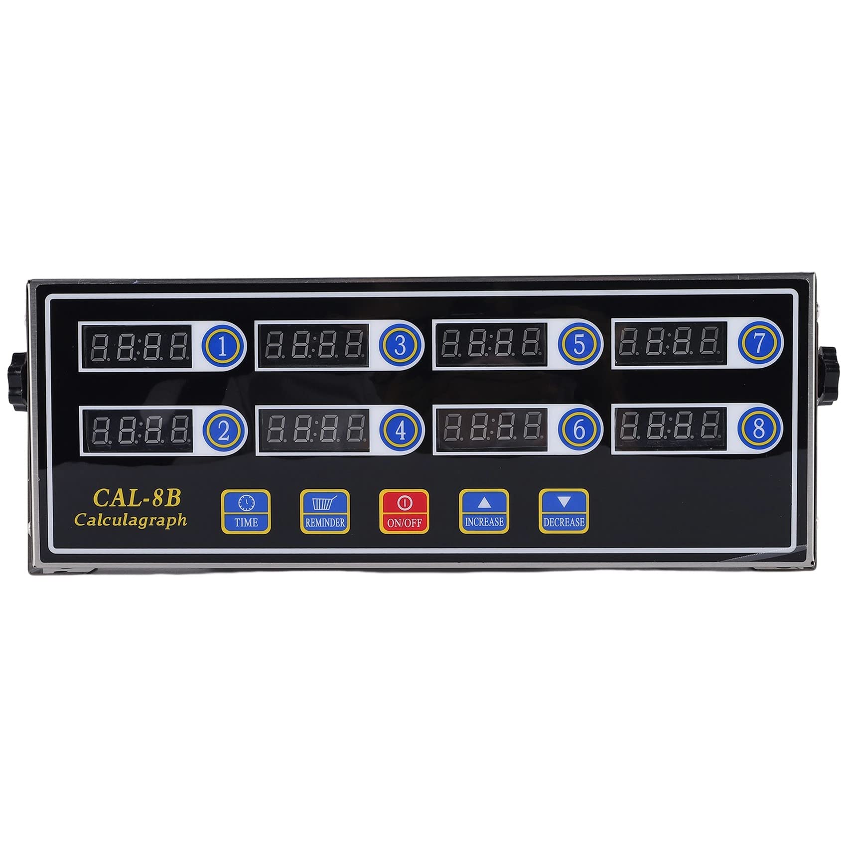 STONEMUSLE Zeafree CAL-8B Portable Calculagraph, 8 Channel Digital Timer, Kitchen Cooking Timing LCD Display Clock Shaking ReminderQ