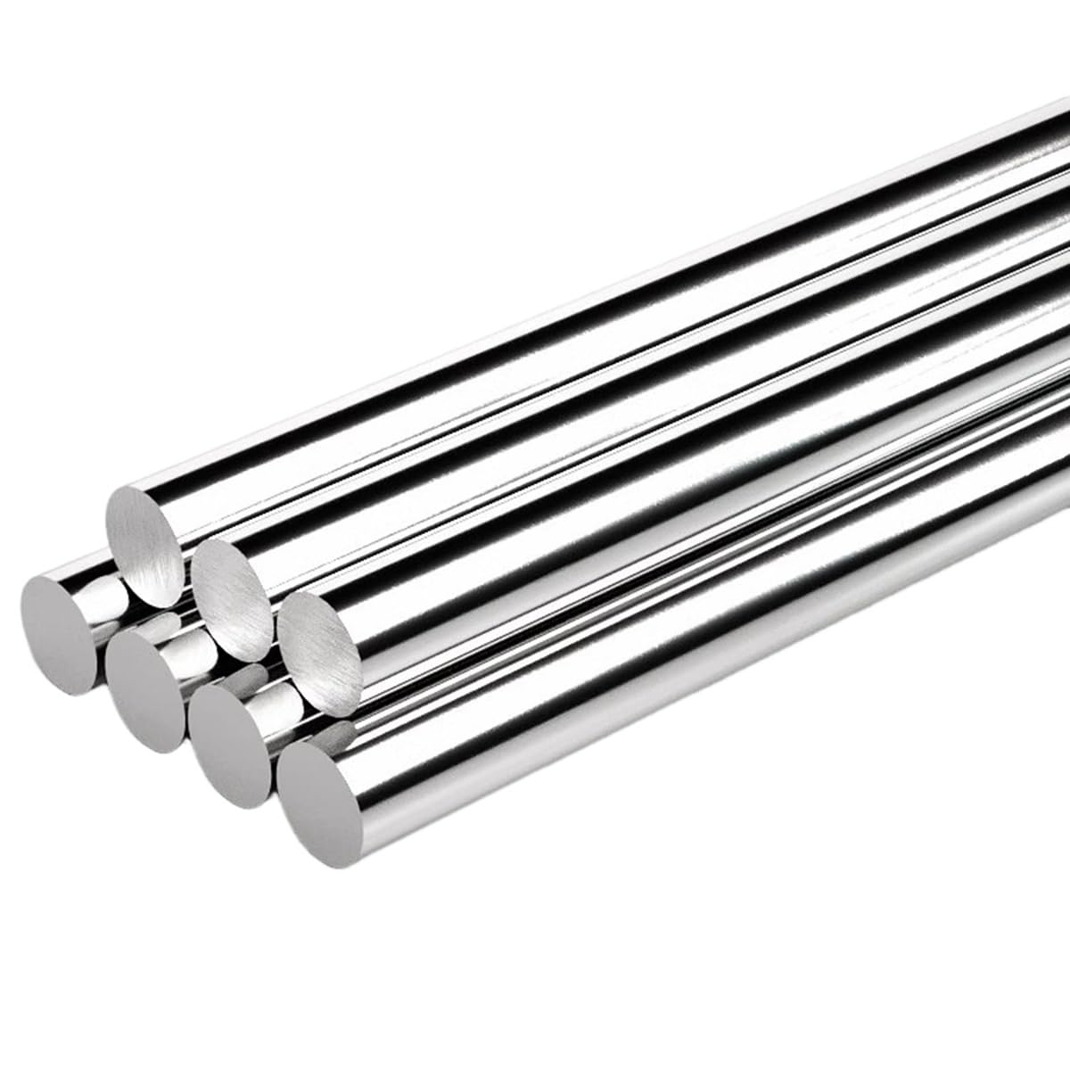 Pręty ze stali nierdzewnej, długość 100 mm, 1 szt. prętów z litej stali 304, okrągły wał liniowy (średnica 22 mm)