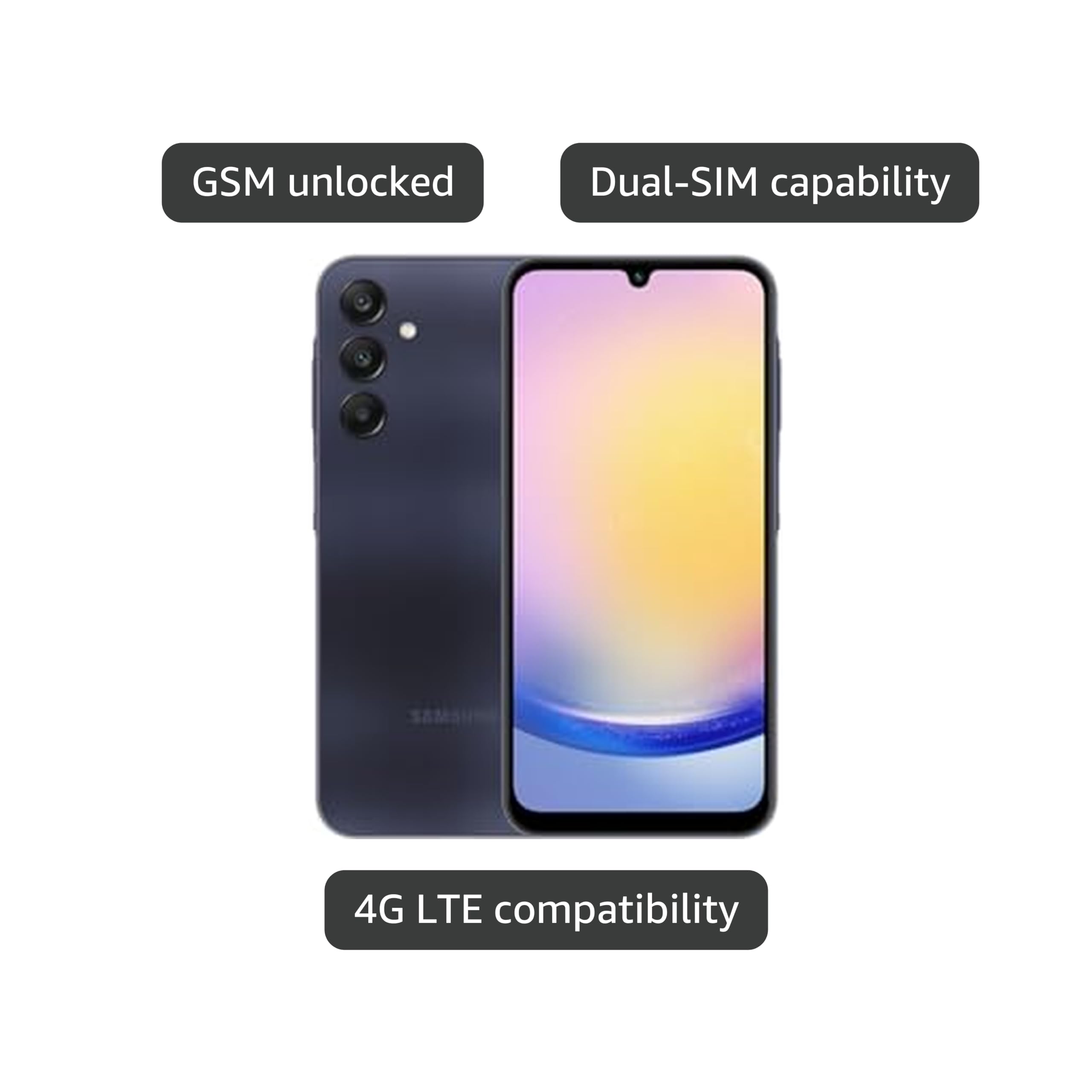 Amazon.com: Samsung Galaxy A25 5G A256E 128GB Dual-SIM GSM