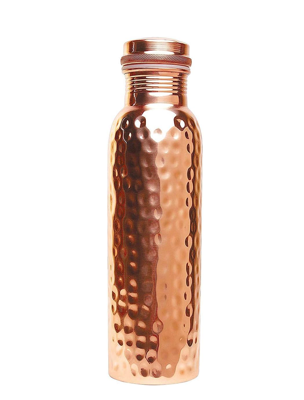 PARIJAT HANDICRAFT Handcrafted hammered copper vessel water bottle drinkware accessories