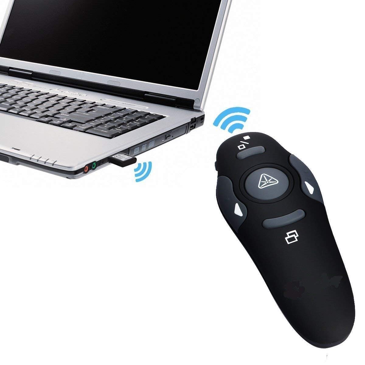 Techtest Wireless Remote PPT Laser Pointer with Slide Changer for