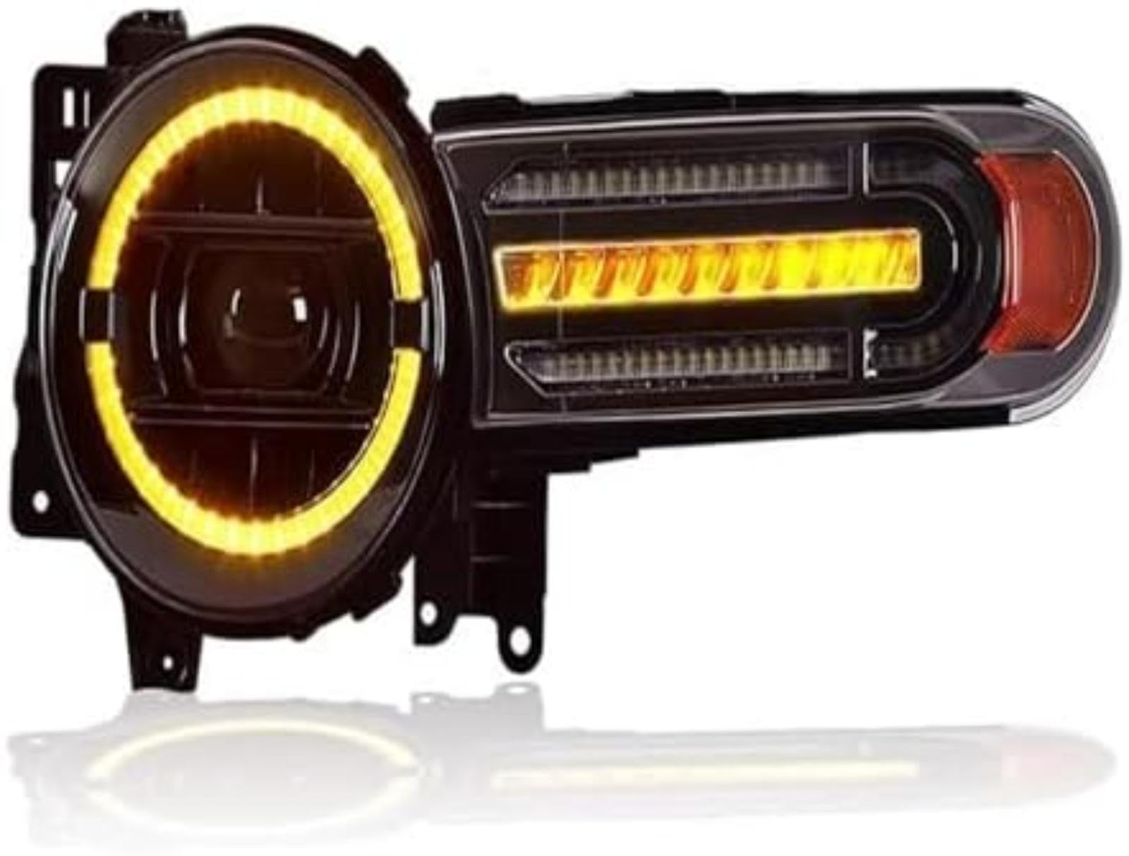 Dla TOYOTA, dla Fj, dla Cruiser 2007-2020 Montaż reflektorów Światła do jazdy dziennej Streamer Włącz przednie lampy Reflektor Sygnał świetlny Lampka kontrolna lusterka bocznego Lampka