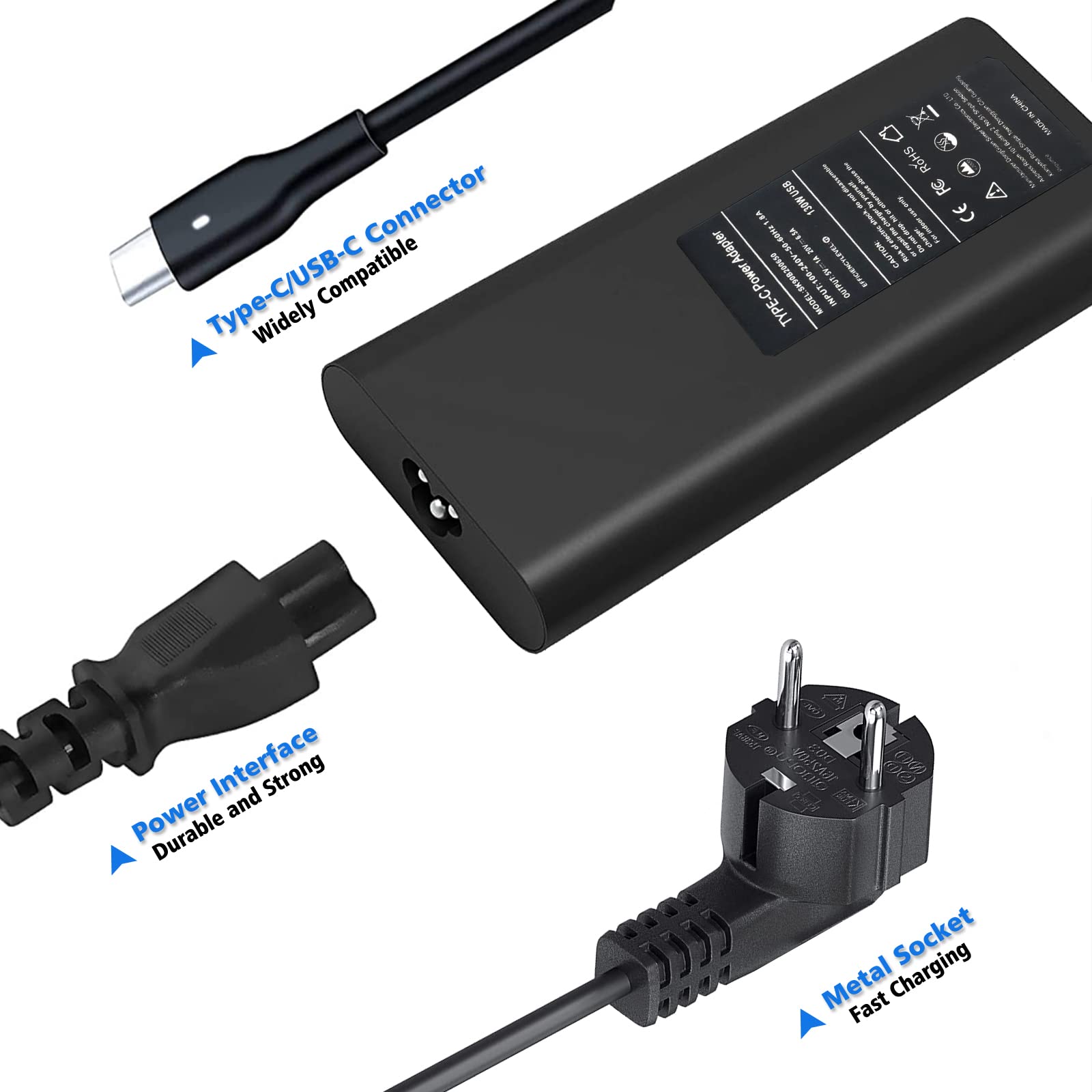 Dell Xps 17 Caricabatterie Dell 130W USB-C - Alimentatore Per XPS - Foto 2