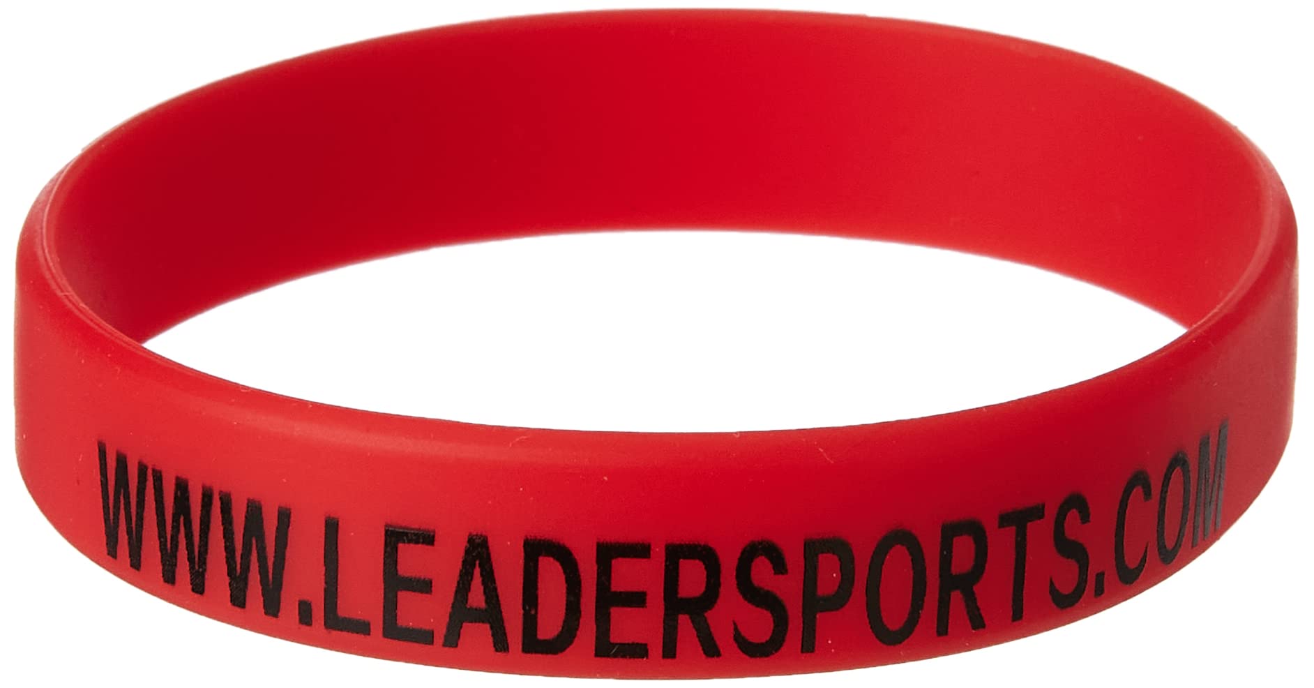 Leader SportTA Sport TY-BR001 LS Logo Adult Silicone Bracelet, Red