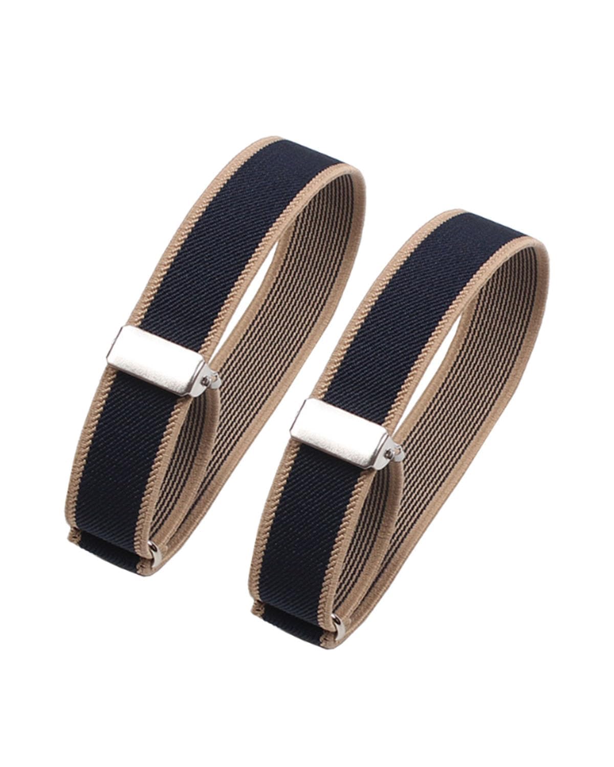 1 Pair Unisex Sleeve Garters, Elastic Adjustable Shirt Sleeve Holders, Anti-Slip Armbands for Men Women, Ideal for Waiters Bartenders Office Professionals Formal Casual Outfits