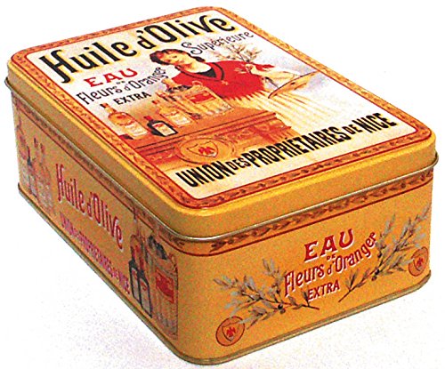 French Classics 18 x 12 x 7 cm Huile d'Olive Caja metálica