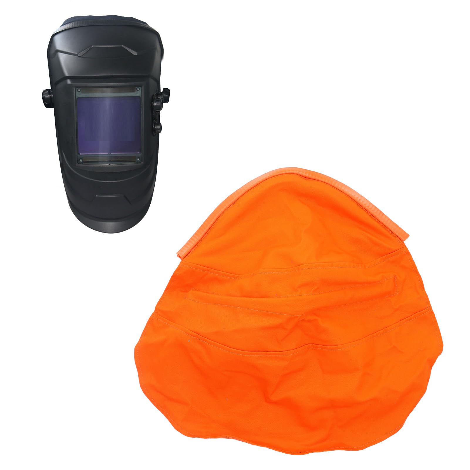 lvifloae Welding Helmet Cover FR Cotton Full Protective Welding Helmet Extended Headcover with Press Fit Sealing for Head and Neck, Compatible with Lincoln Welding Helmets