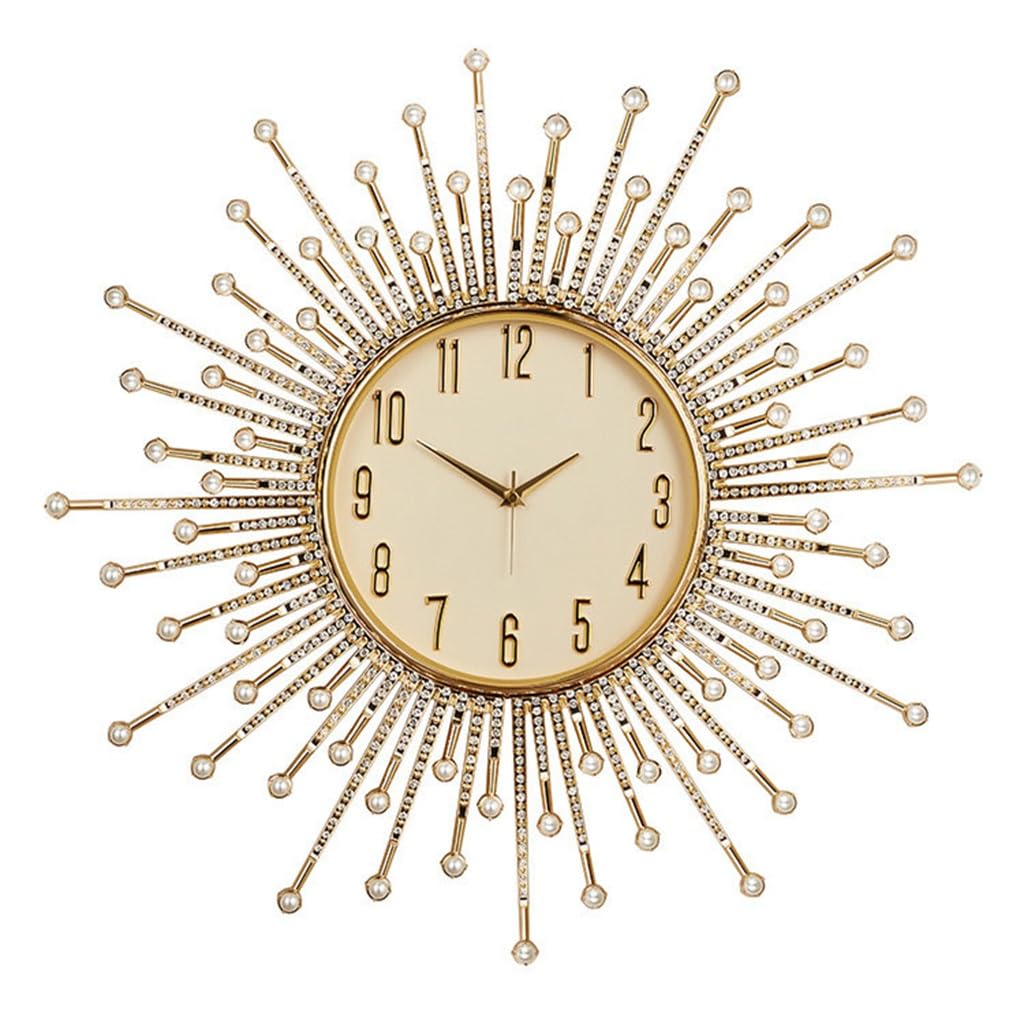 Horloge murale créative rouge pour salon moderne et design