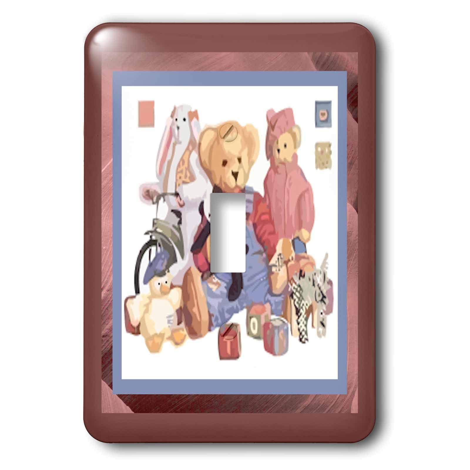 Teddy's Family interrupteur à baïonnette 3dRose pour sublimer la chambre des enfants