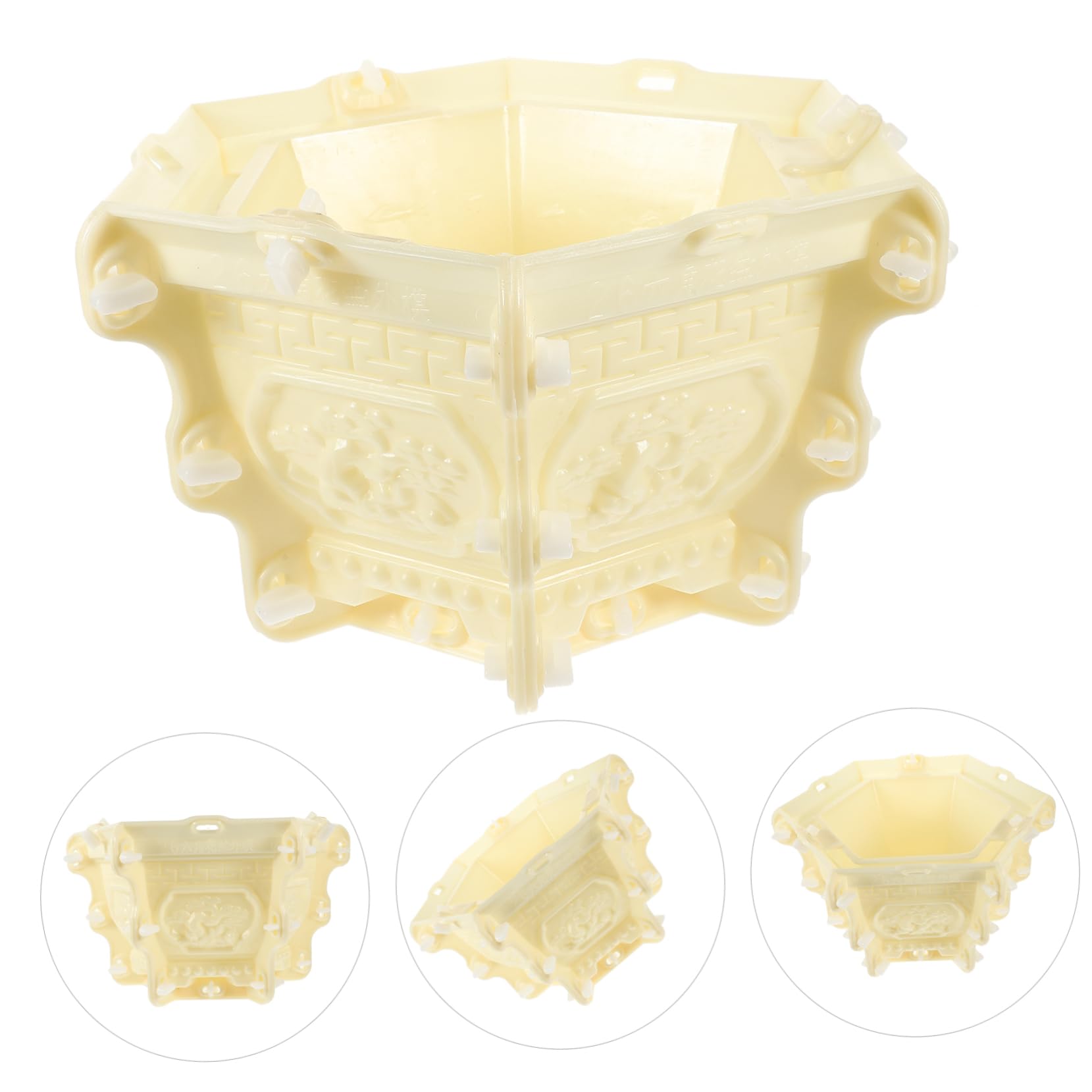 Amazon.co.jp: Levemolo 六角形 プラスチック製 プランター型 手芸用