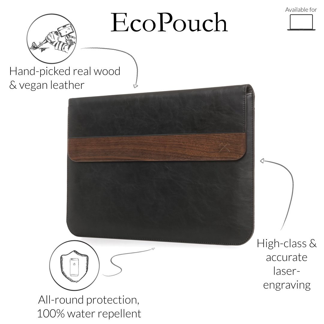 Woodcessories - Wooden MacBook Bag Compatible with MacBook 15